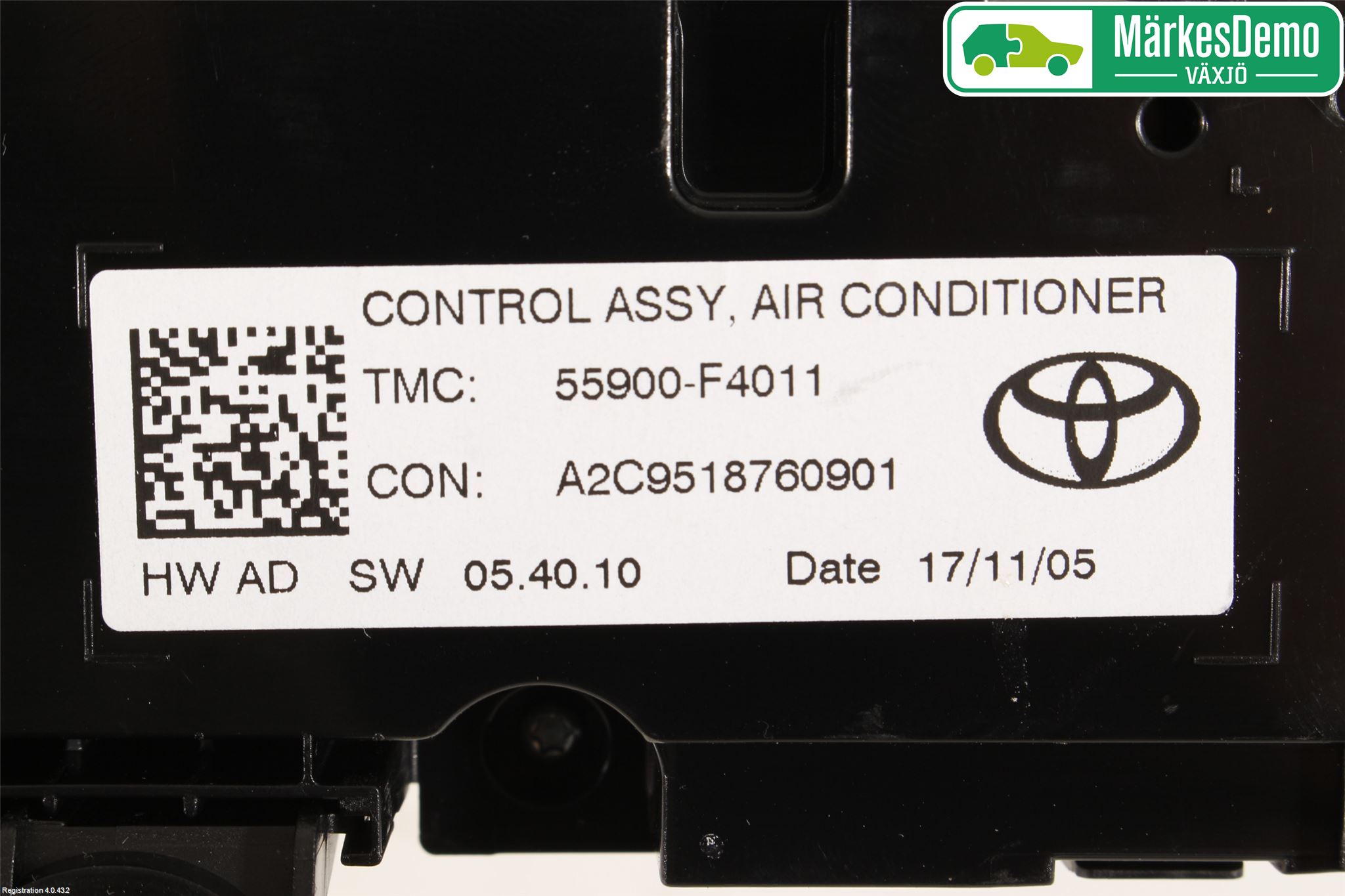 Toyota C-HR 16-23 Varme Ac Betjening-Display