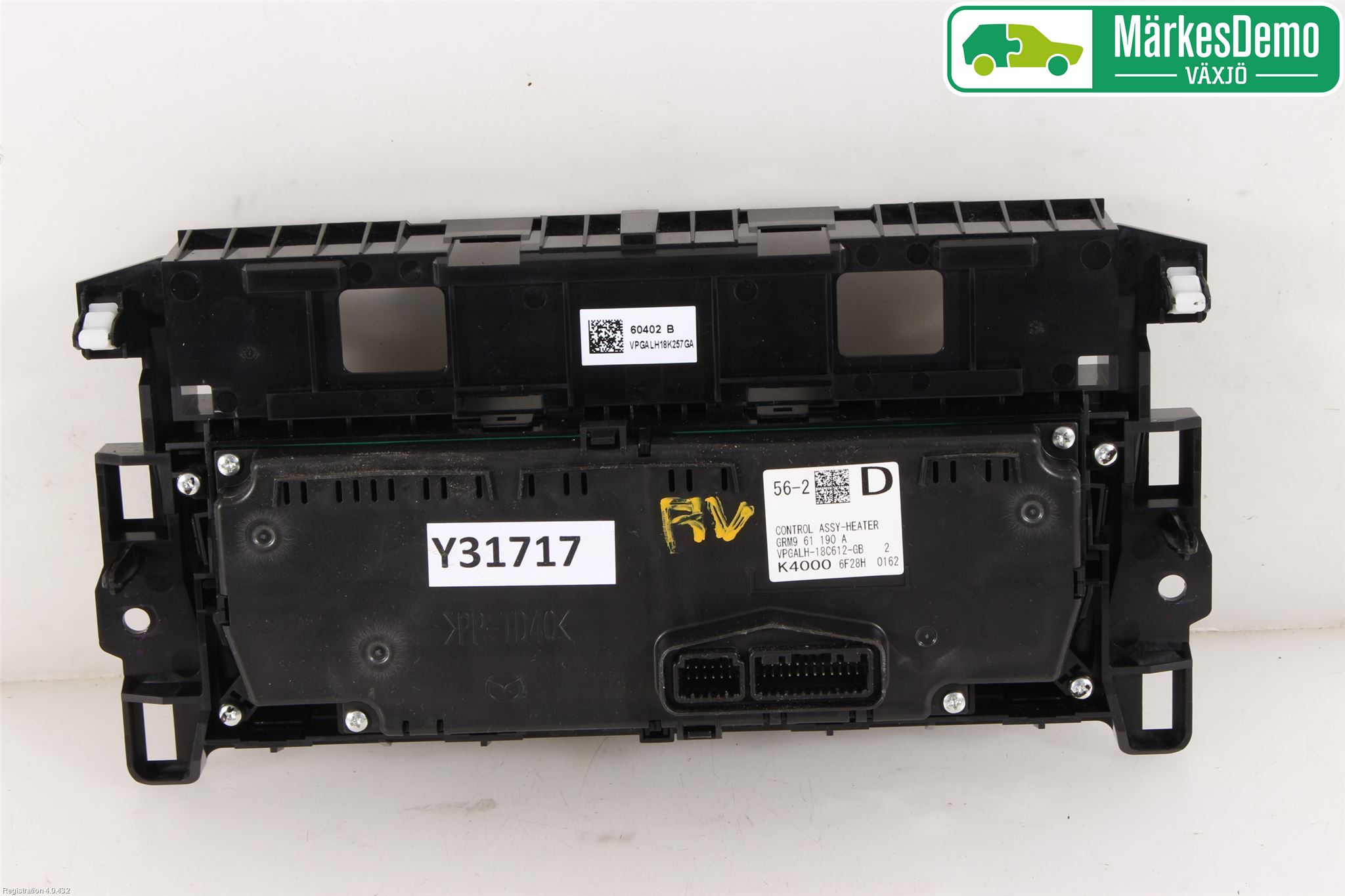 Mazda 6 13- Varme Ac Betjening-Display