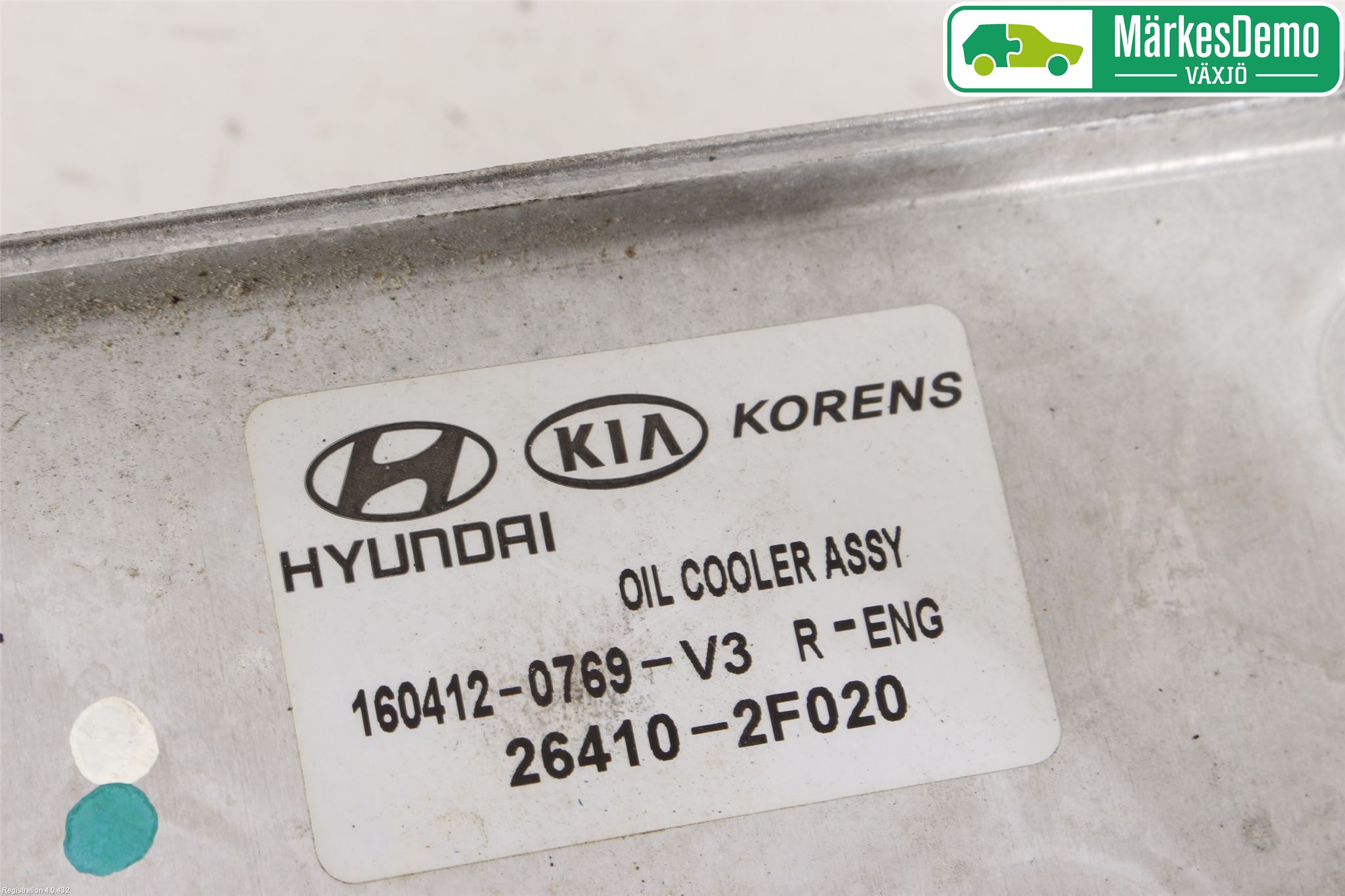 Hyundai TUCSON 05- Radiator Oljekjøler Motor