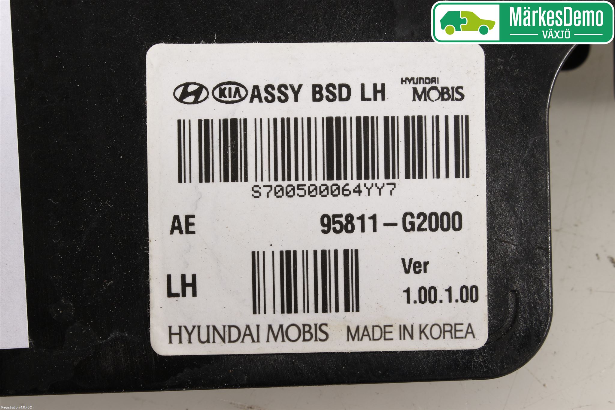 Hyundai IONIQ AE 17-22 Sensor Kollisjonsbeskyttelse