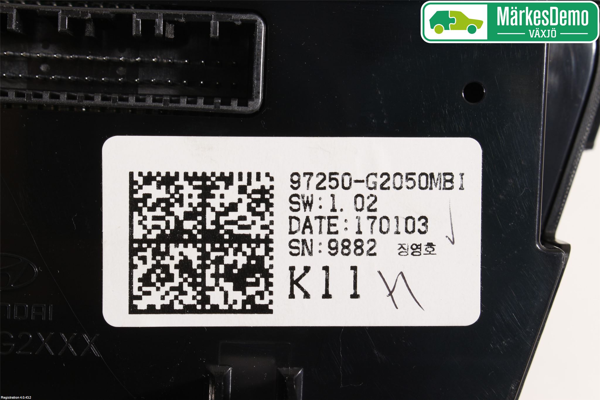 Hyundai IONIQ AE 17-22 Varme Ac Betjening-Display