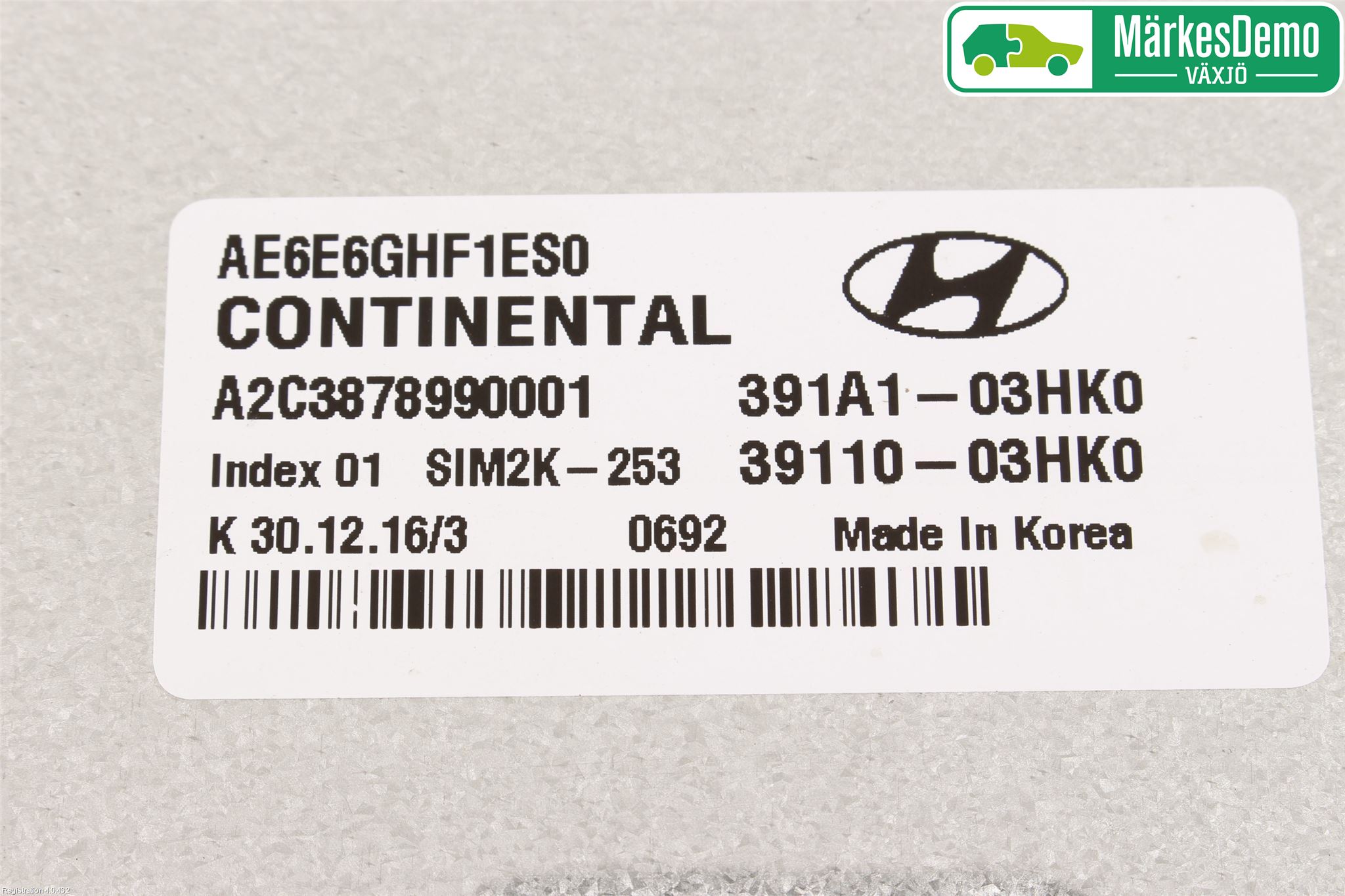 Hyundai IONIQ AE 17-22 Styreenhet Innsprøytning
