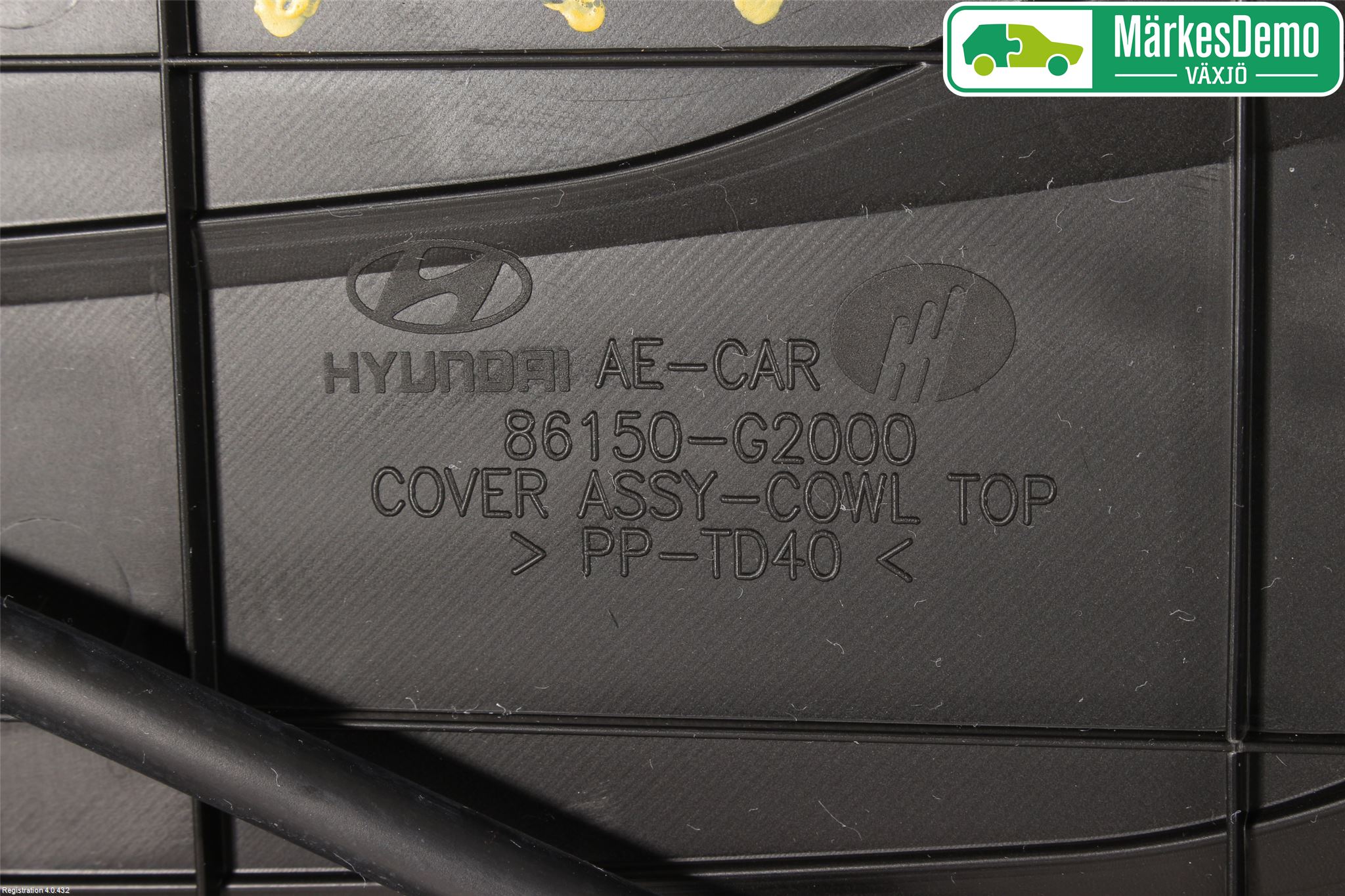 Hyundai IONIQ AE 17-22 Visker Deksel-Grill-Under Frr