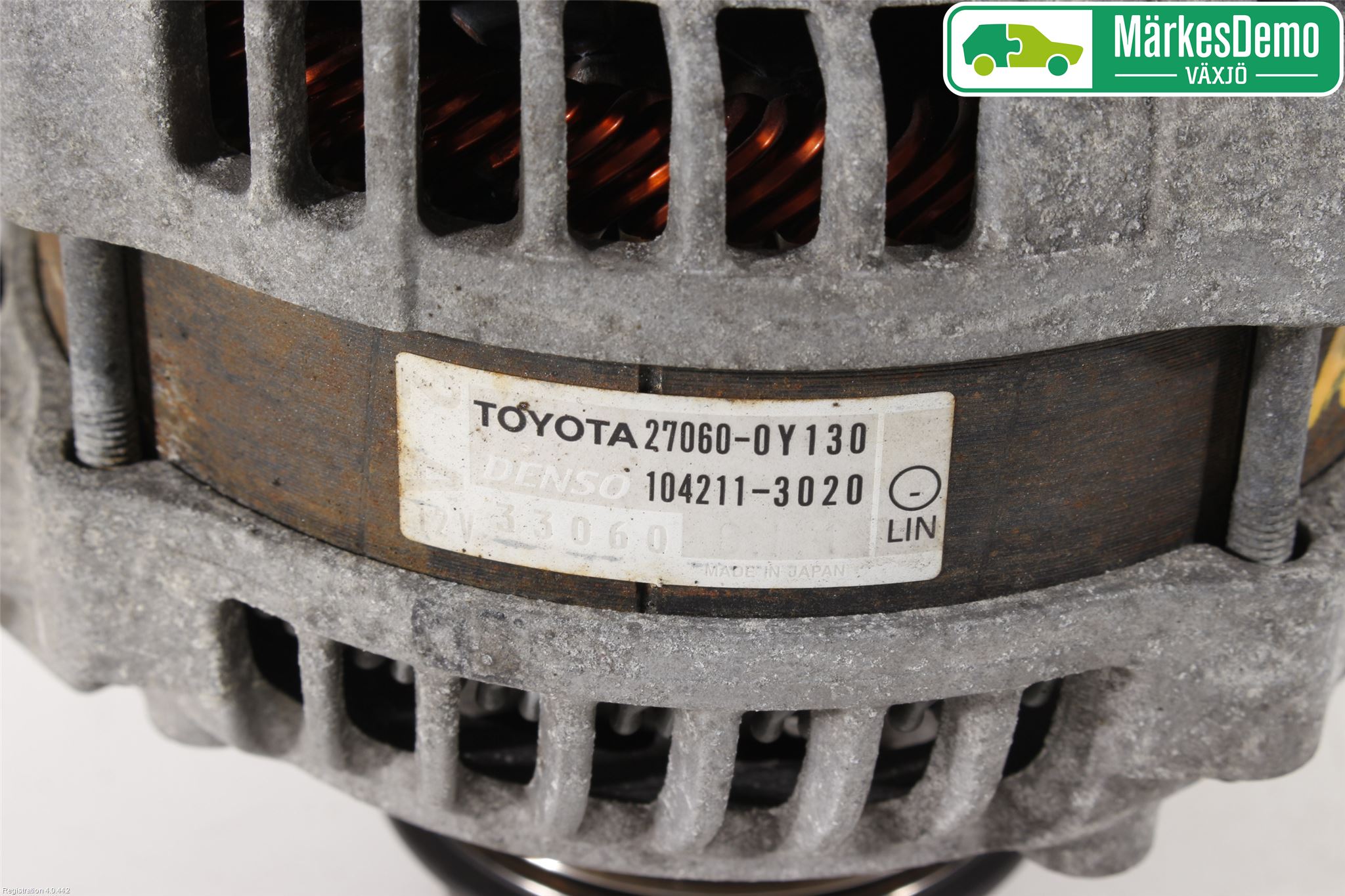 Toyota YARIS XP130 12-14 Dynamo