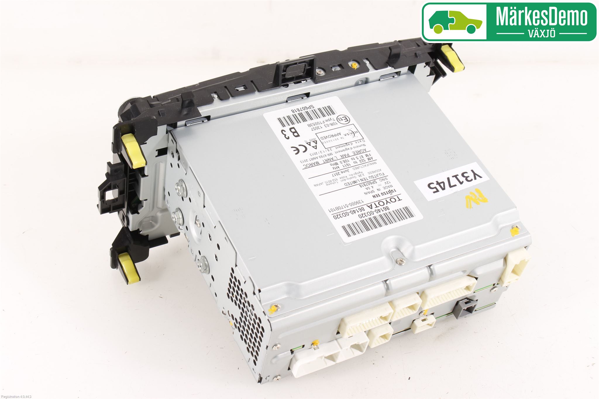 Toyota YARIS XP130 15-20 Stereo Radio Med Cd