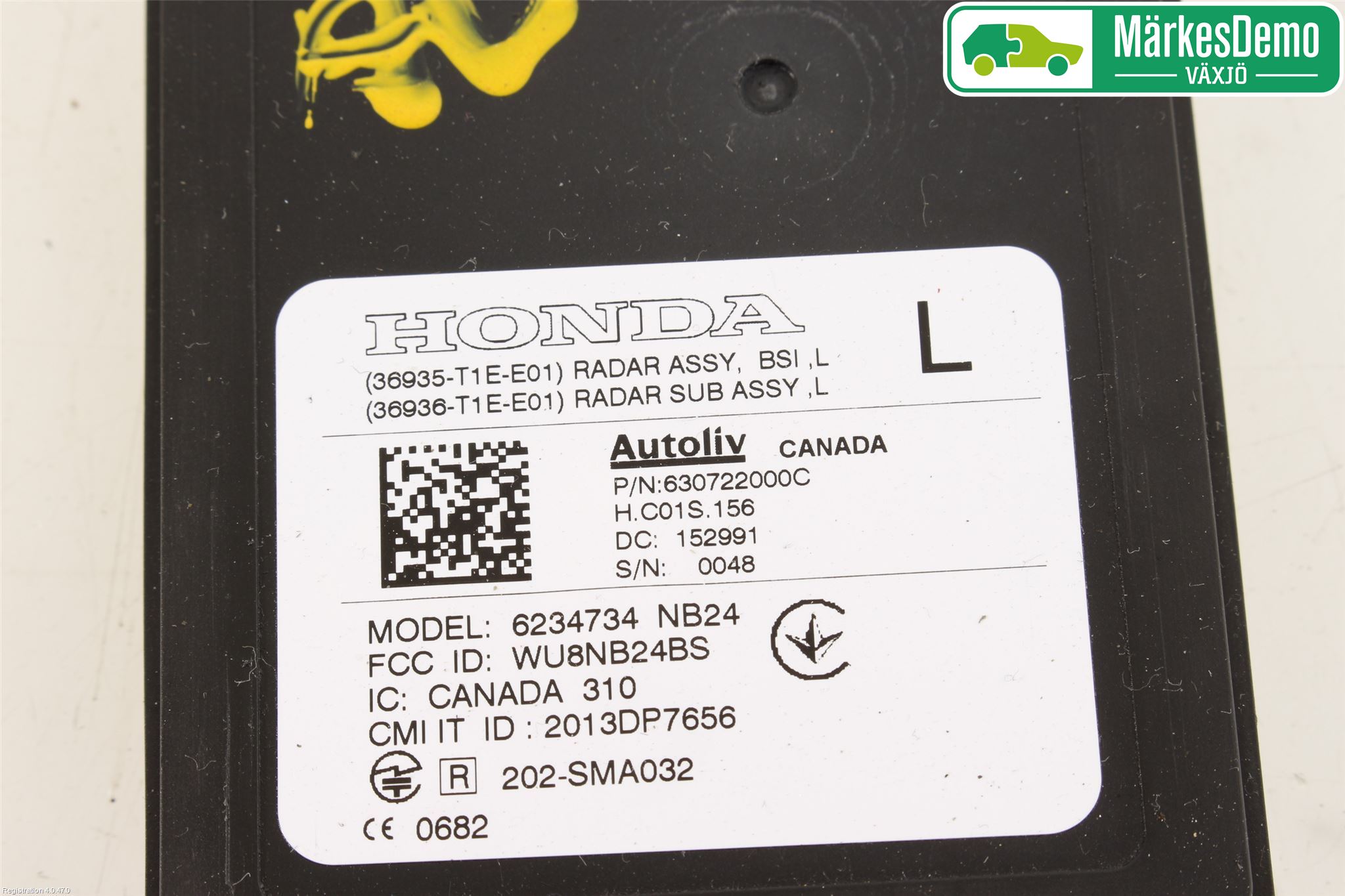 Honda CR-V 13-18 Sensor Kollisjonsbeskyttelse