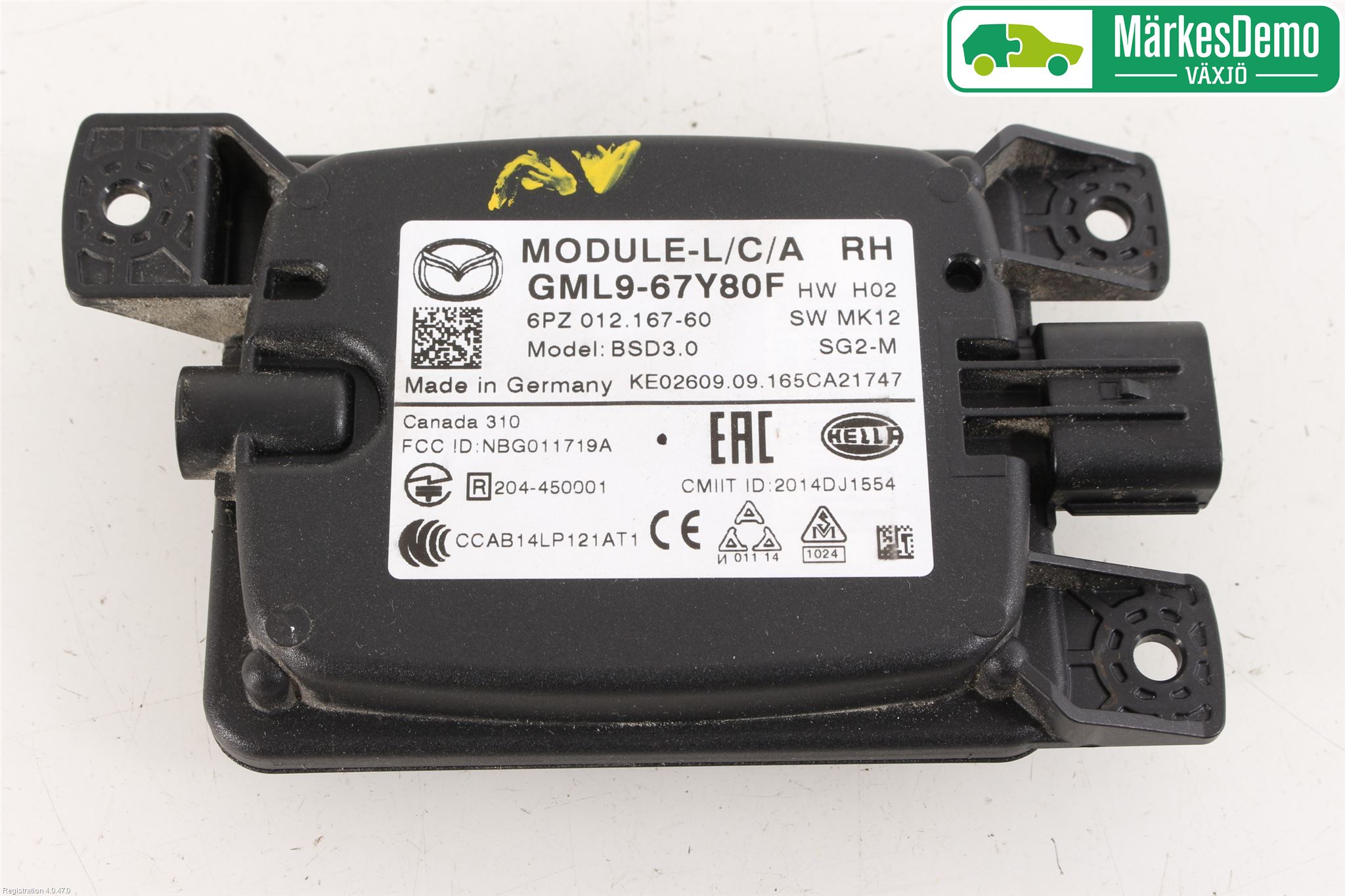 Mazda 6 13- Sensor Kollisjonsbeskyttelse