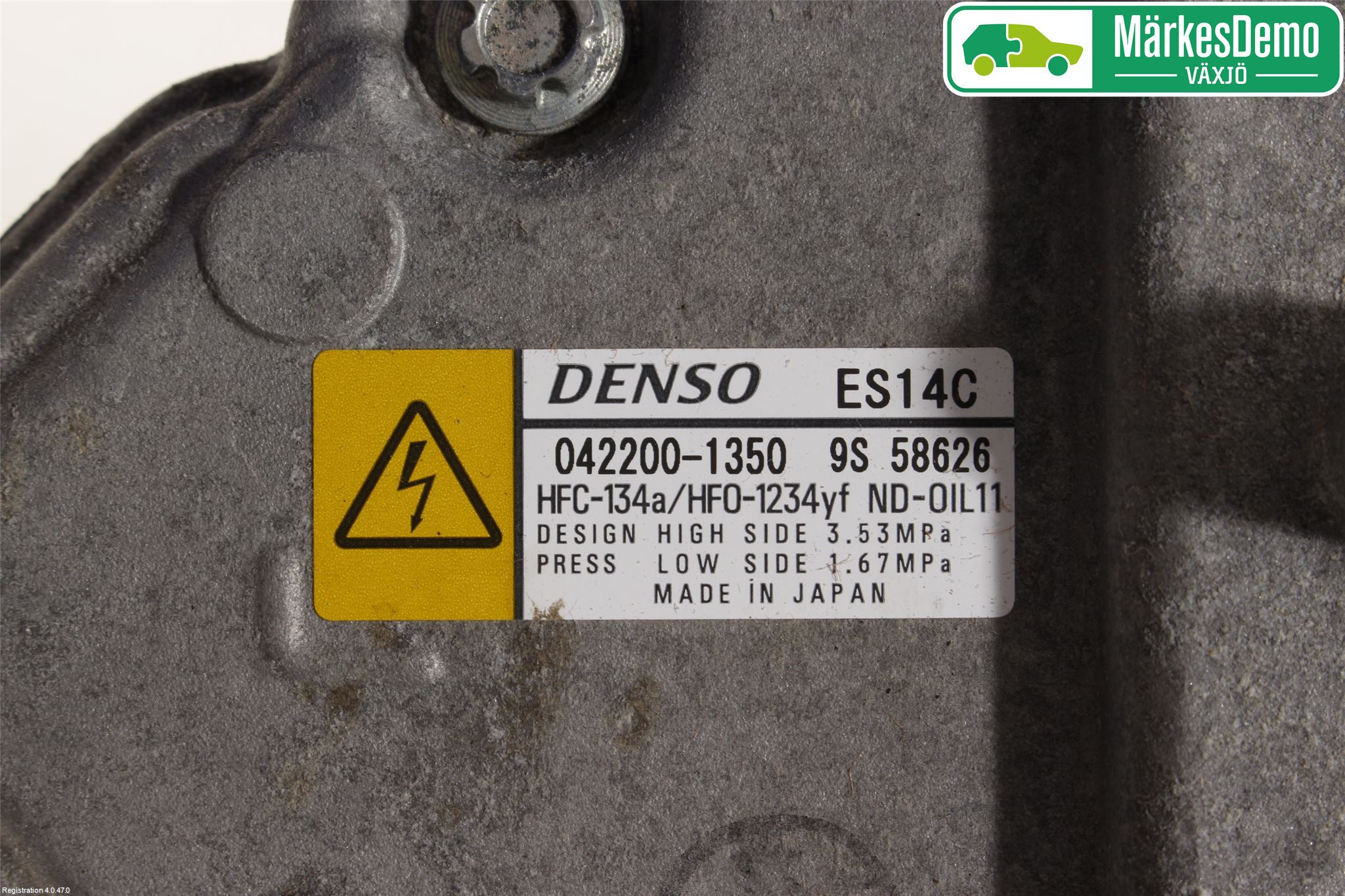 Toyota YARIS XP130 15-20 Varme Ac Kompressor