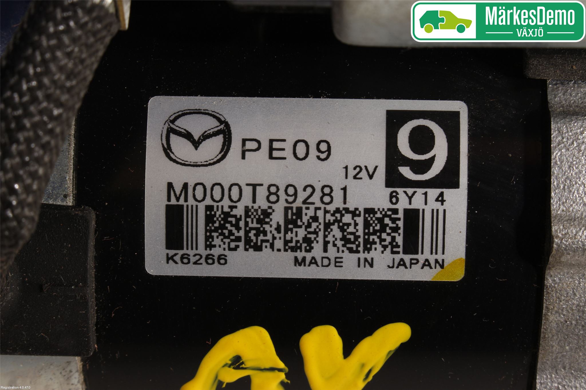 Mazda 6 13- Startmotor