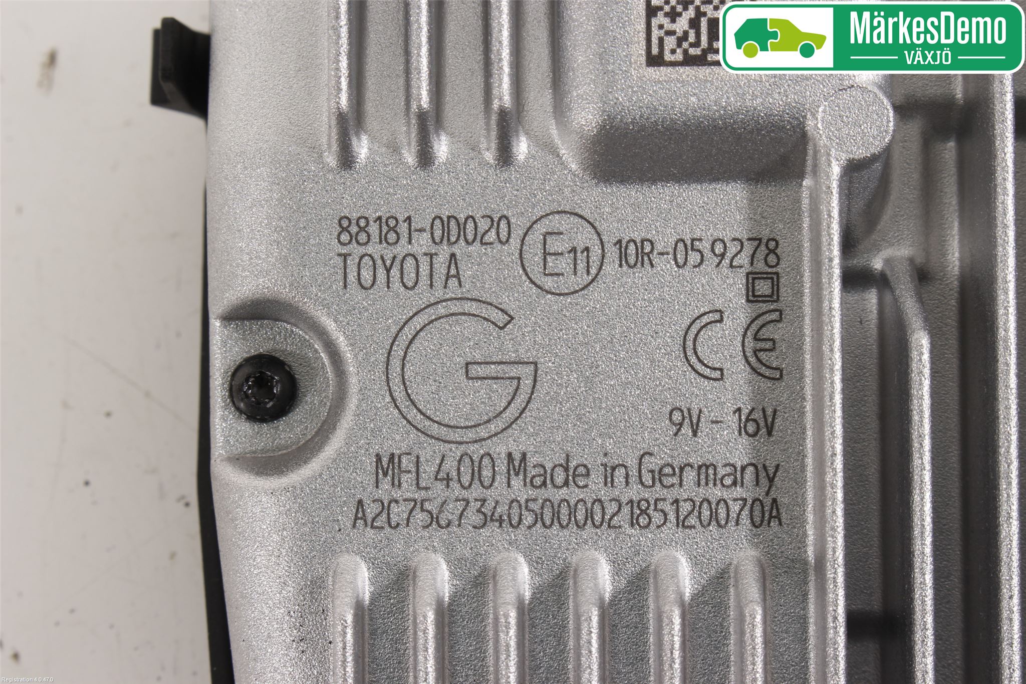 Toyota YARIS XP130 15-20 Sensor Kollisjonsbeskyttelse