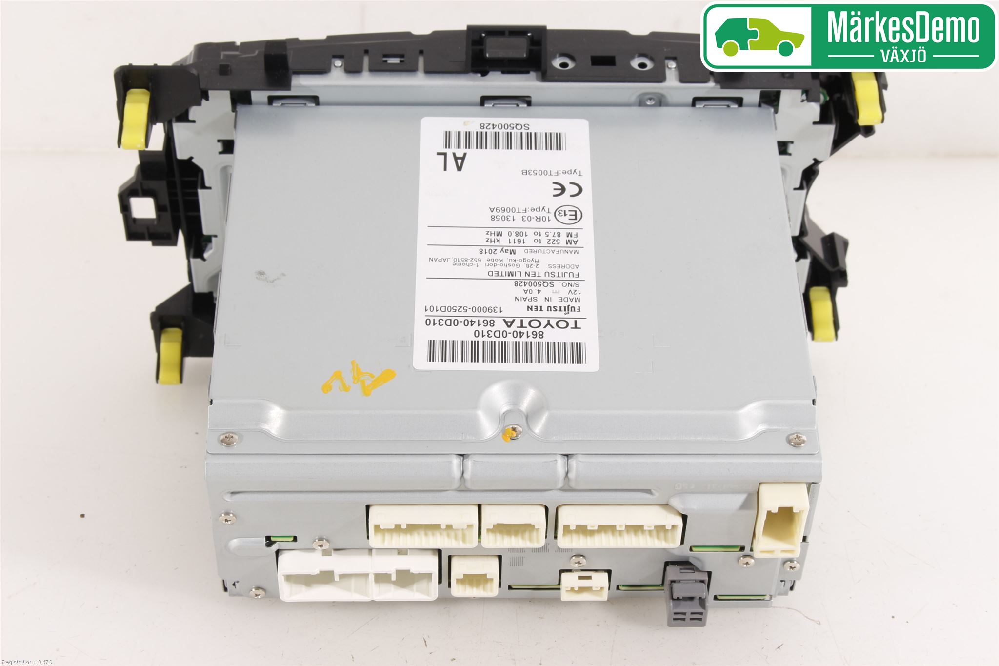 Toyota YARIS XP130 15-20 Stereo Radio Med Cd