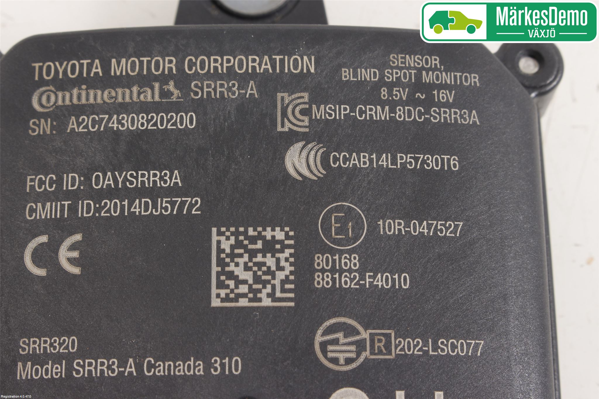 Toyota C-HR 16-23 Sensor Kollisjonsbeskyttelse
