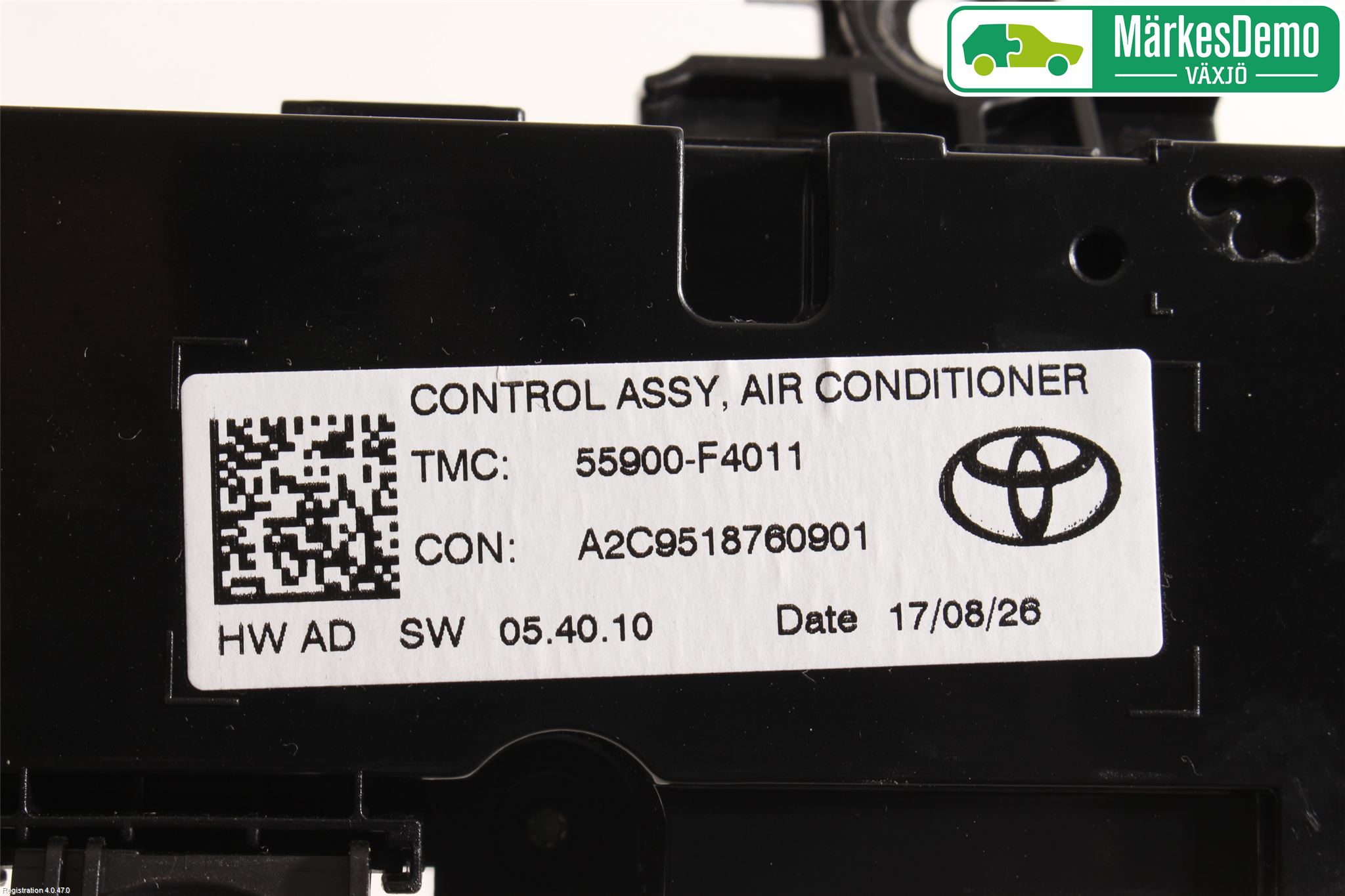 Toyota C-HR 16-23 Varme Ac Betjening-Display
