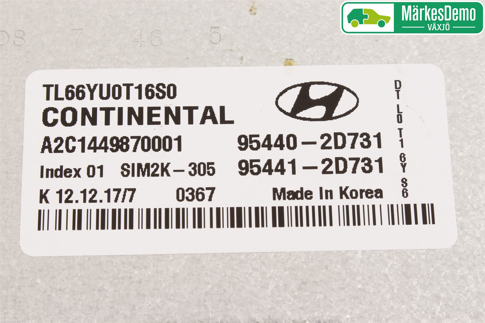 Hyundai TUCSON 05- Styreenhet Gearkasse