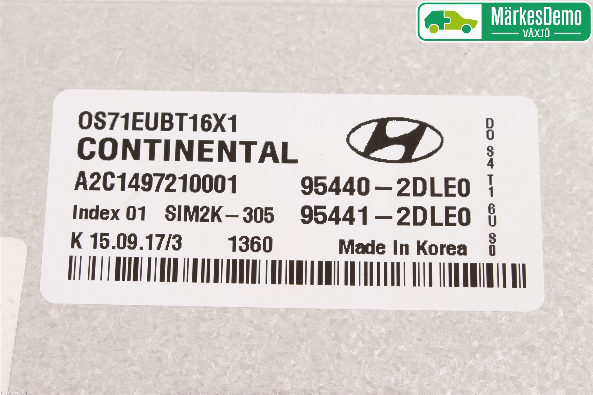 Hyundai KONA/ELECTRIC OS 18-23 Styreenhet Gearkasse
