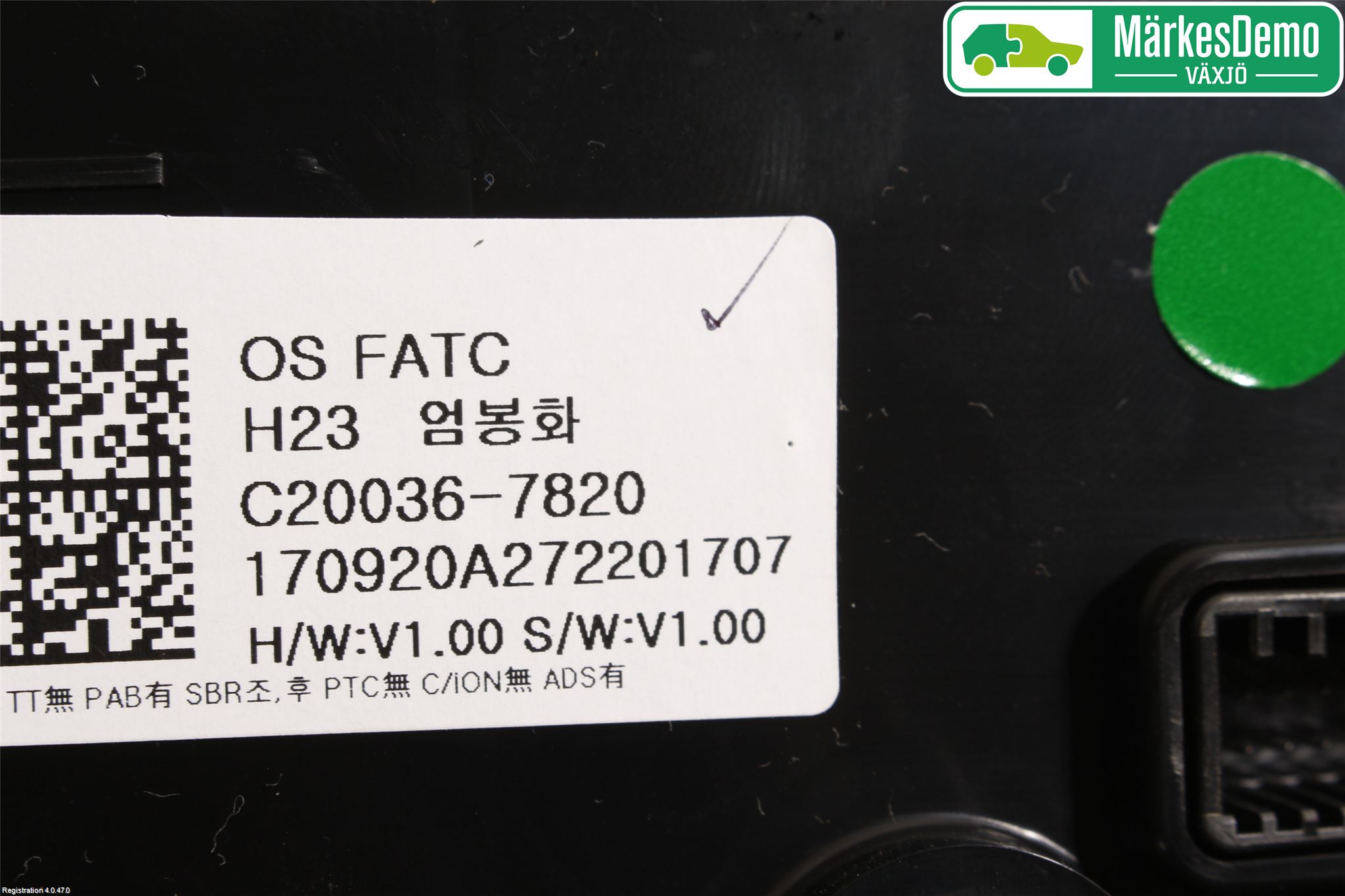 Hyundai KONA/ELECTRIC OS 18-23 Varme Ac Betjening-Display