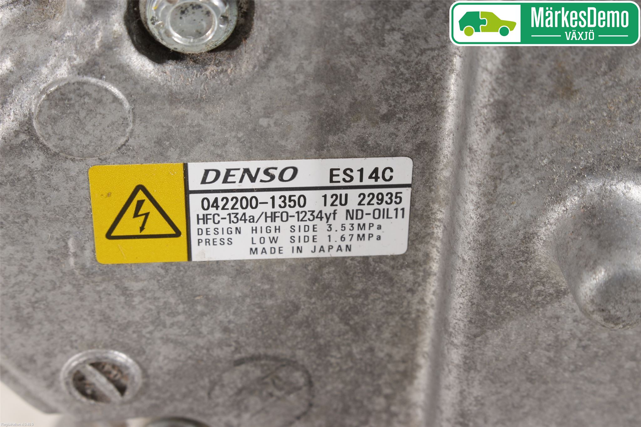 Toyota YARIS XP130 15-20 Varme Ac Kompressor