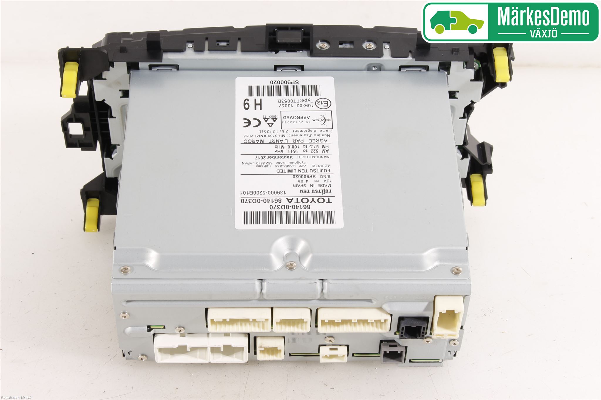 Toyota YARIS XP130 15-20 Stereo Radio Med Cd