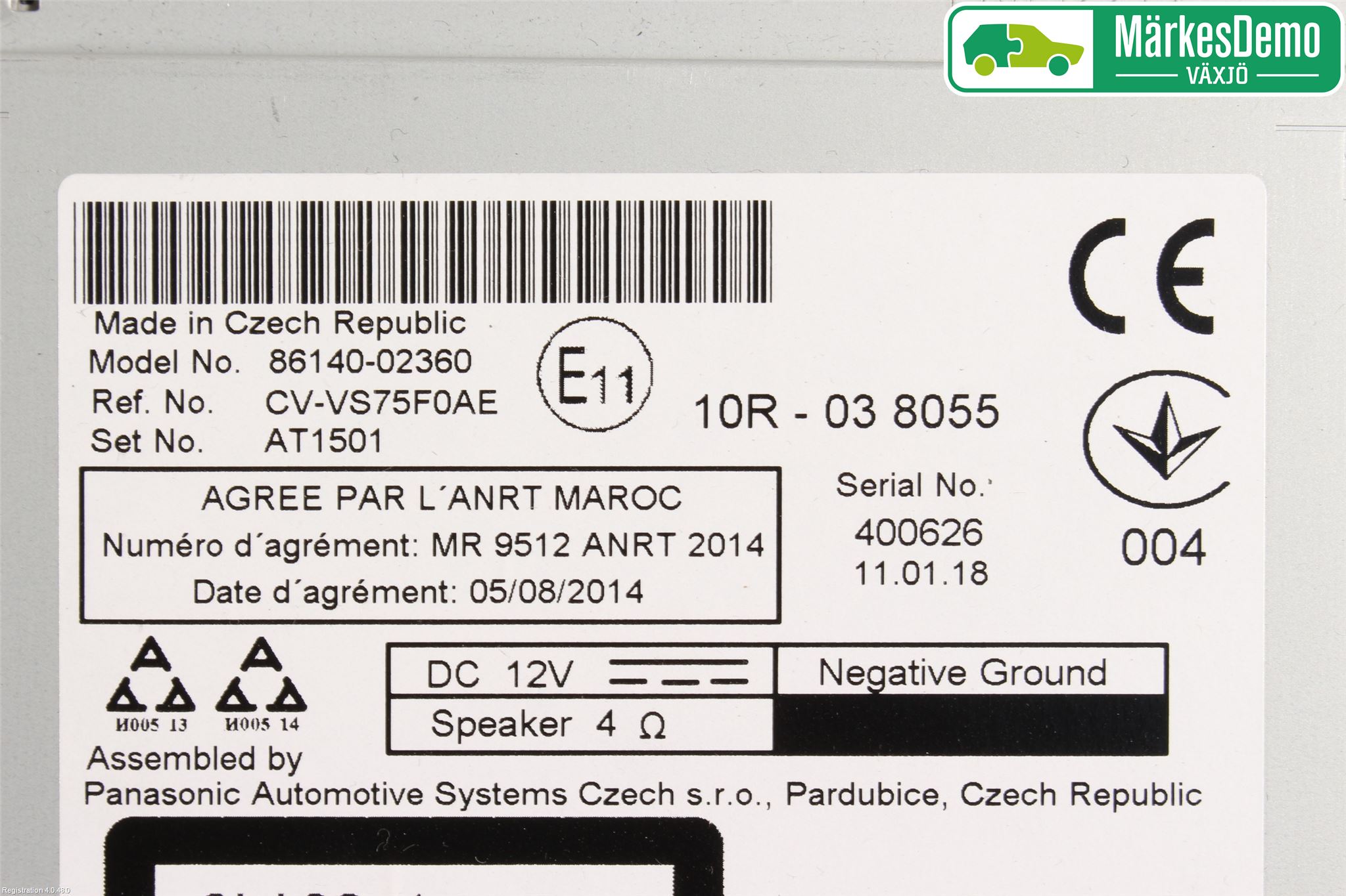 Toyota AURIS 13-19 Stereo Radio Med Cd