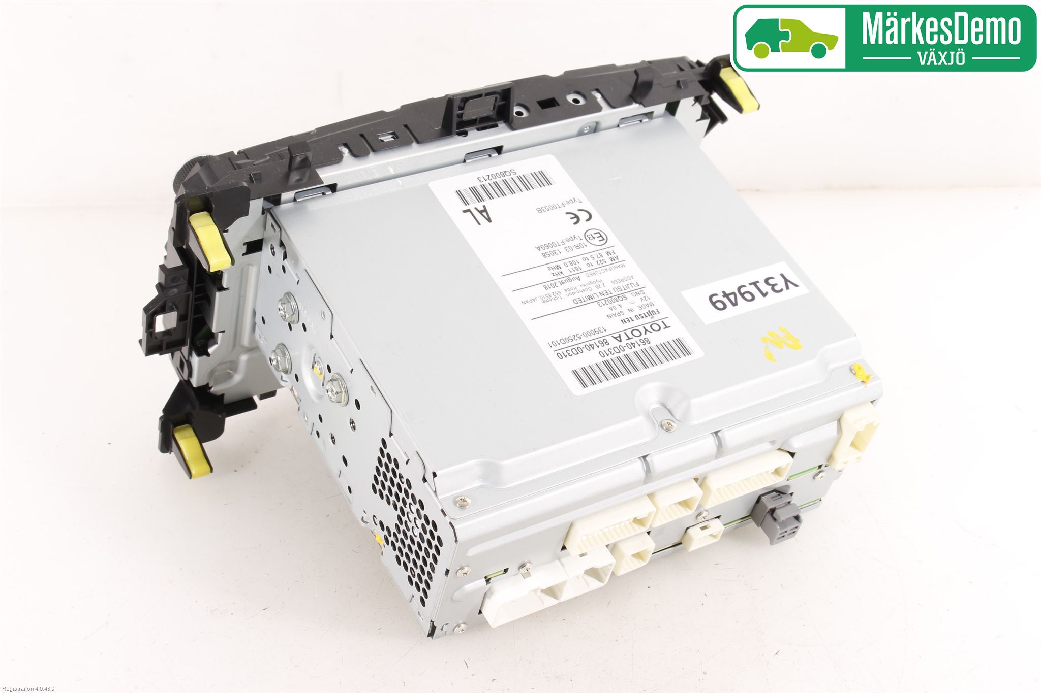 Toyota YARIS XP130 15-20 Stereo Radio Med Cd