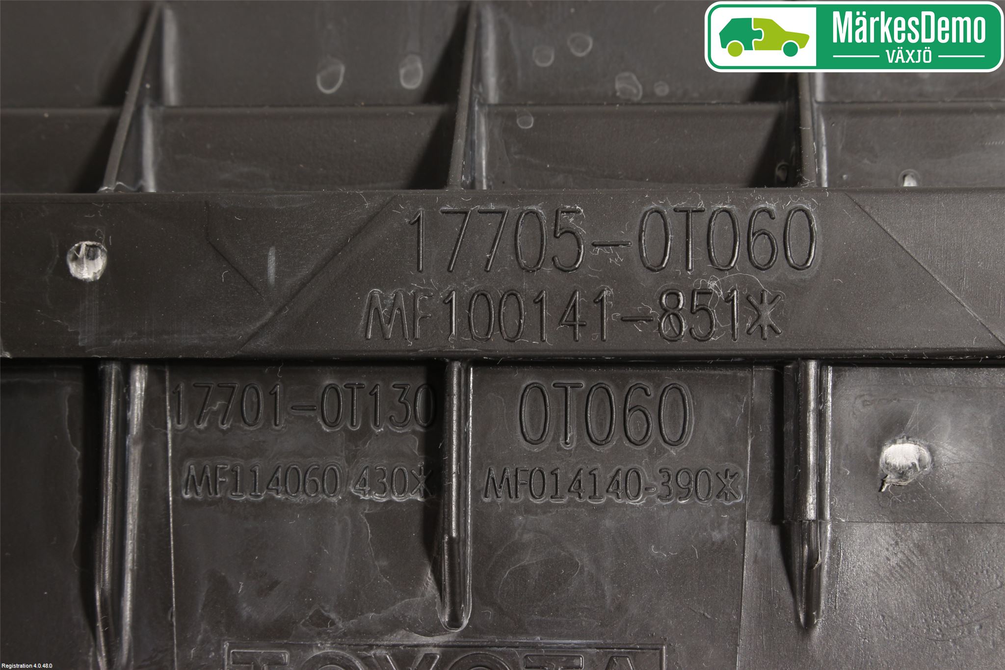 Toyota AURIS 13-19 Luftfilter Boks