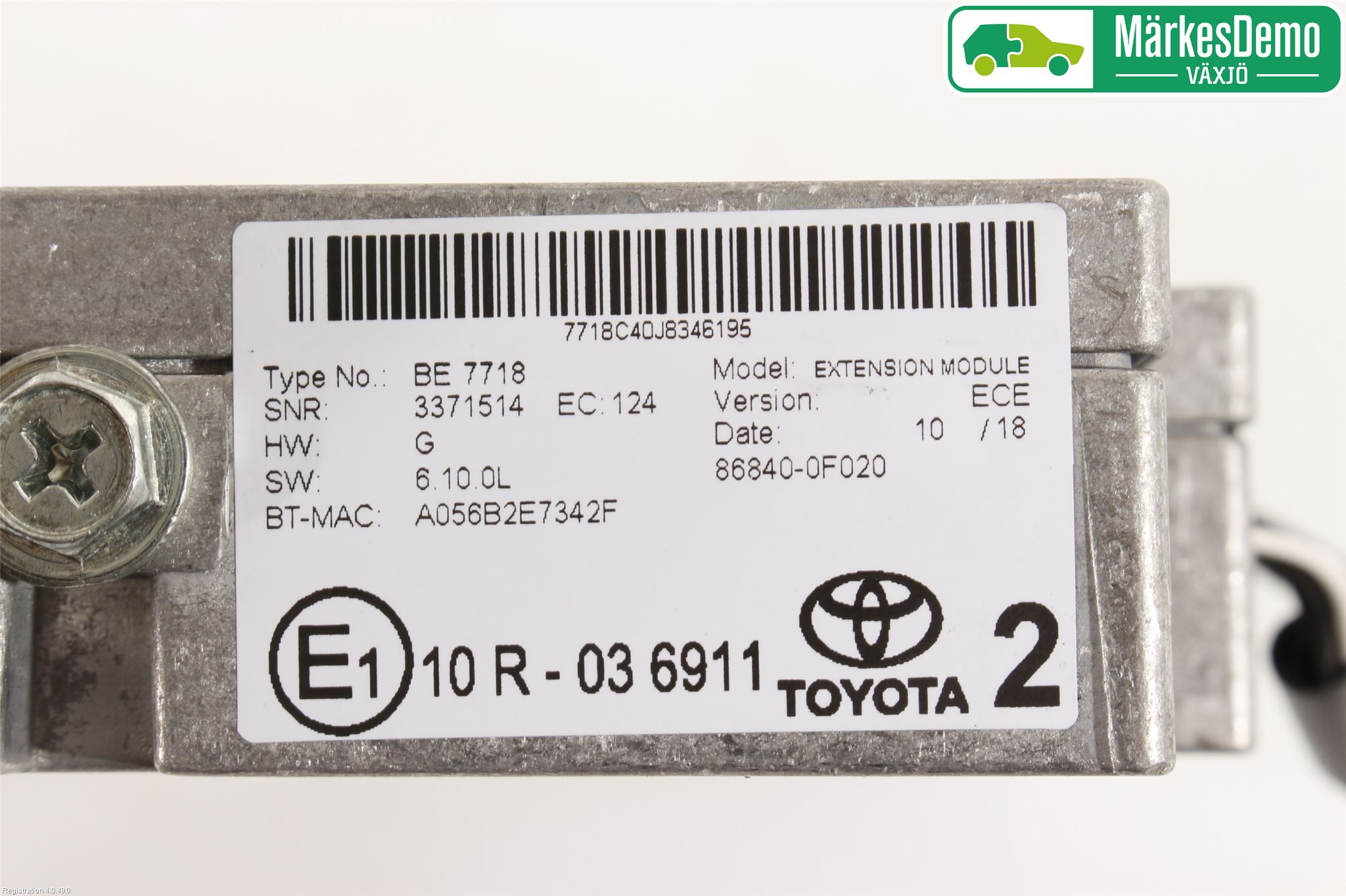 Toyota AVENSIS 16-18 Stereo Radio Med Cd