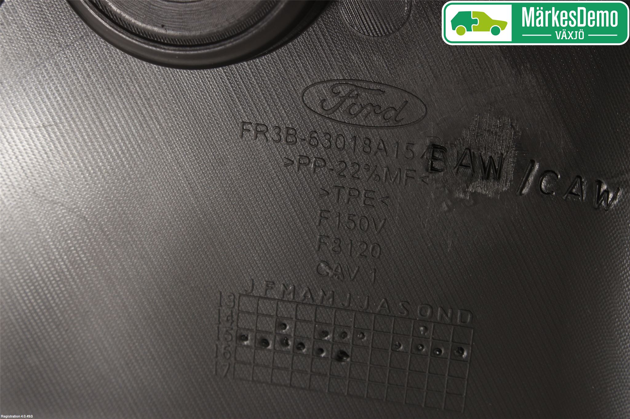 Ford MUSTANG VI 15-22 Visker Deksel-Grill-Under Frr