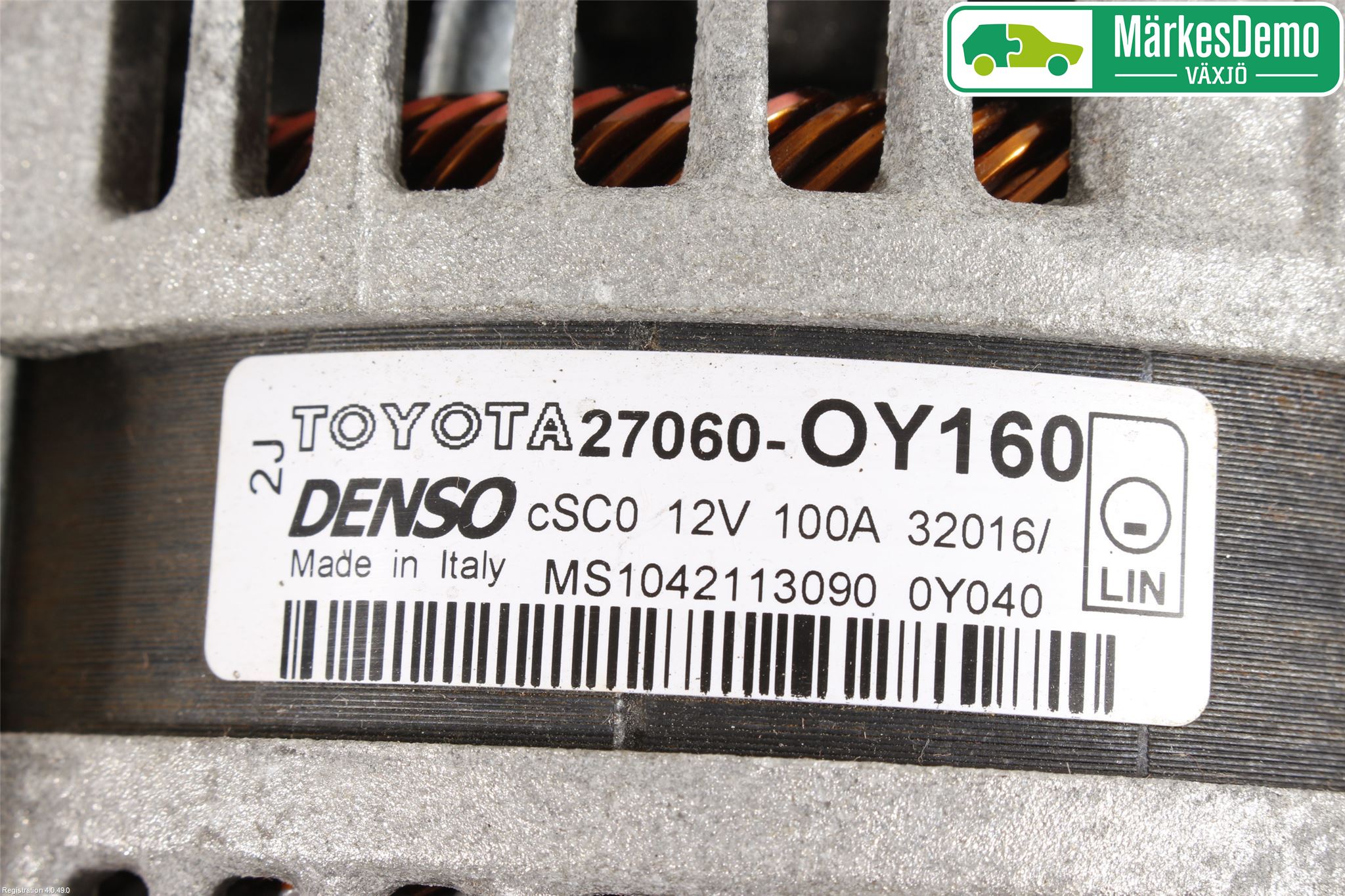 Toyota YARIS XP130 15-20 Dynamo