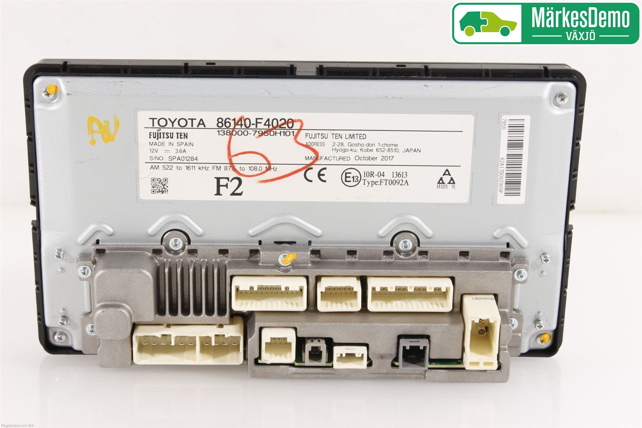 Toyota C-HR 16-23 Stereo Radio Med Cd