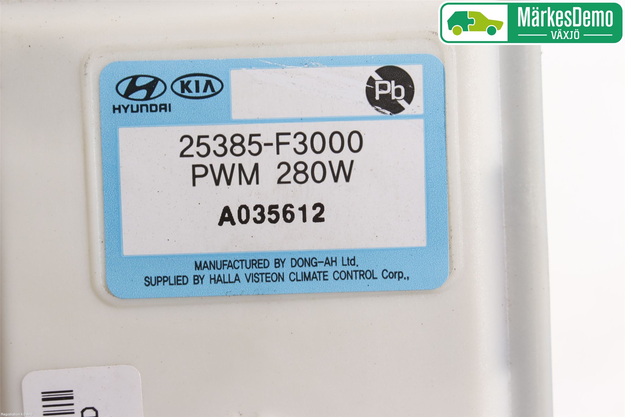 Hyundai i30 PD 17- Varmeapparat Viftemotstand