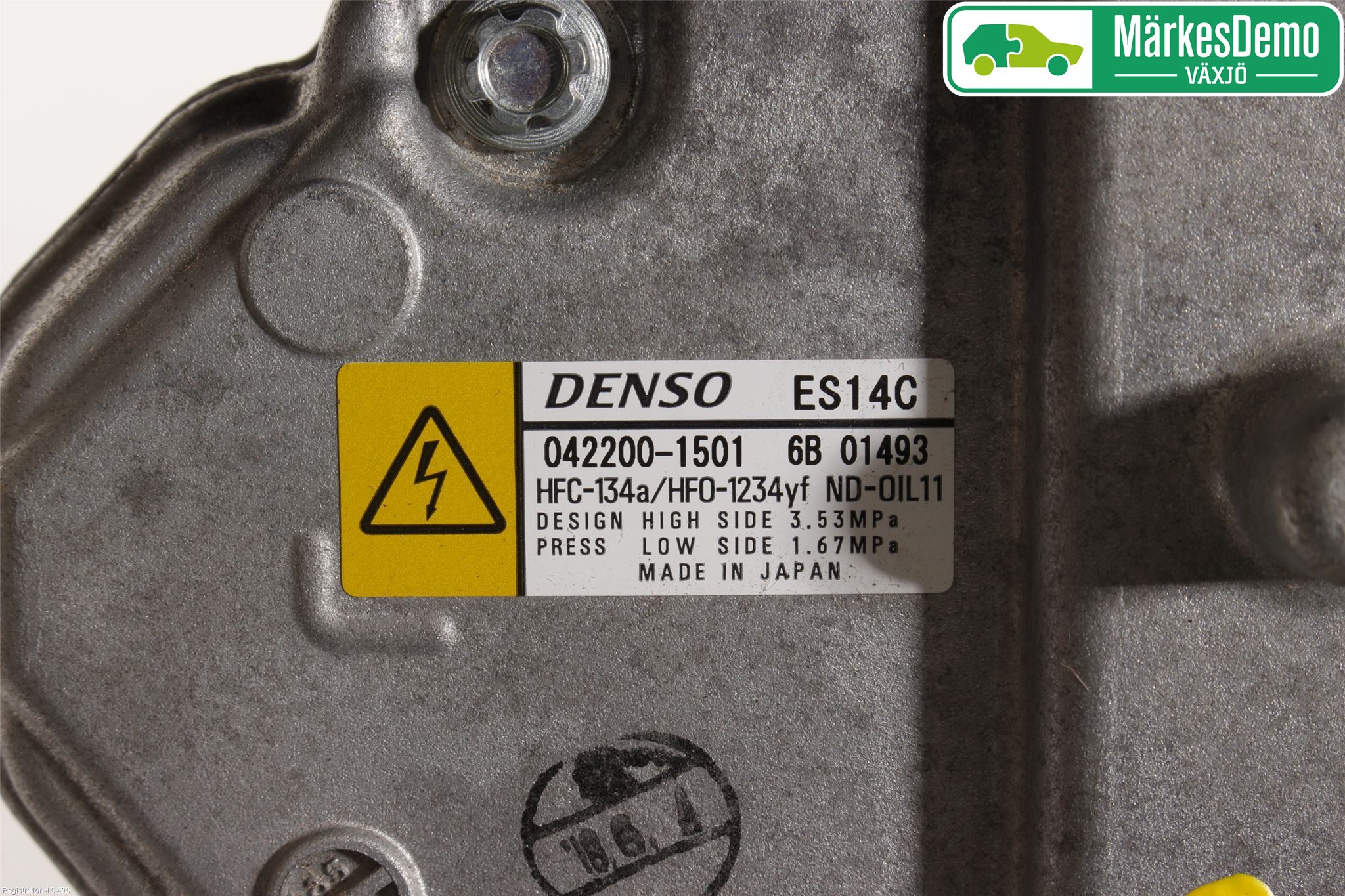 Toyota YARIS XP130 15-20 Varme Ac Kompressor