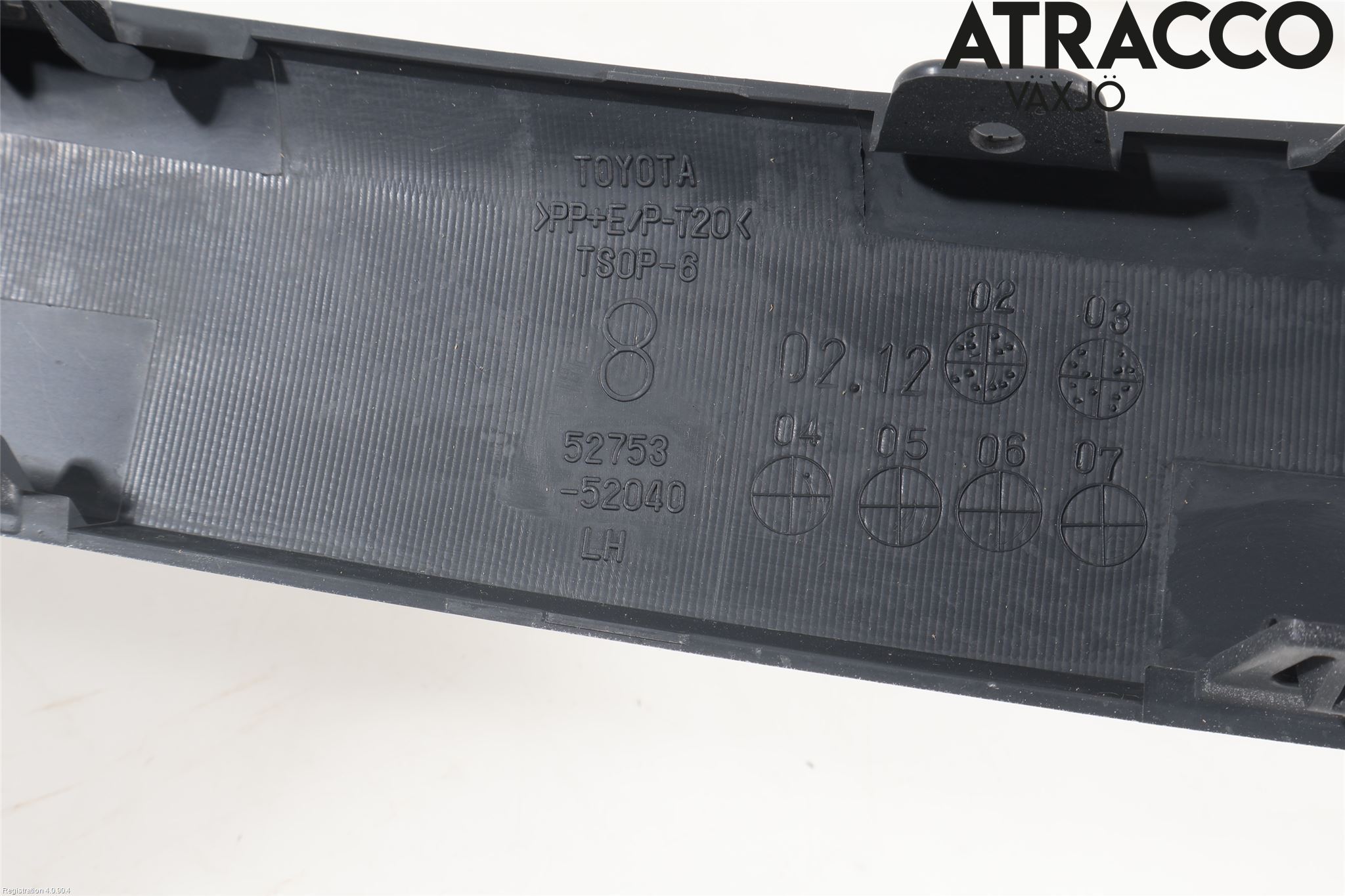 Toyota YARIS P1 03-05 Støtfanger Bak List