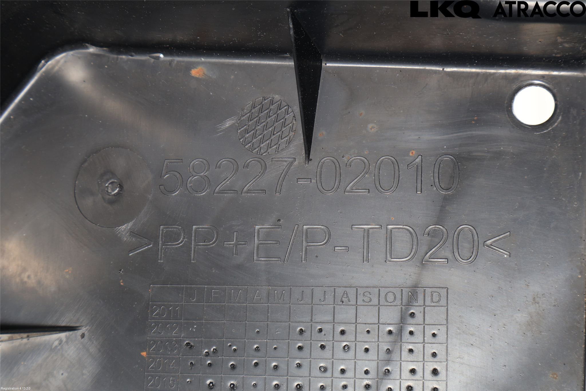 Toyota AURIS 13-19 Bunnplate U Motor-Gear-Dørk
