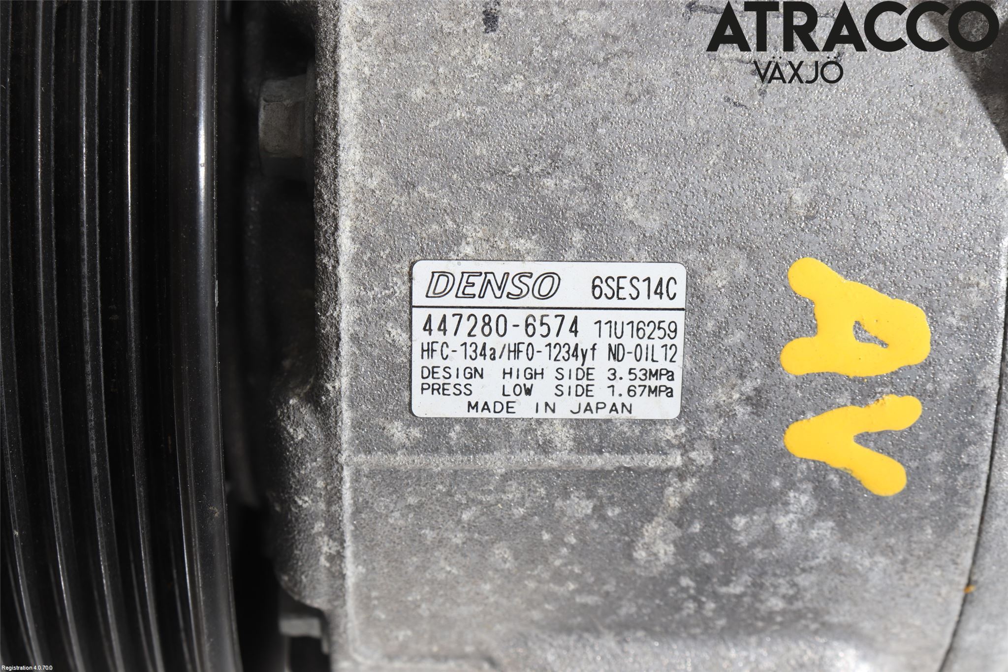 Toyota AVENSIS 16-18 Varme Ac Kompressor