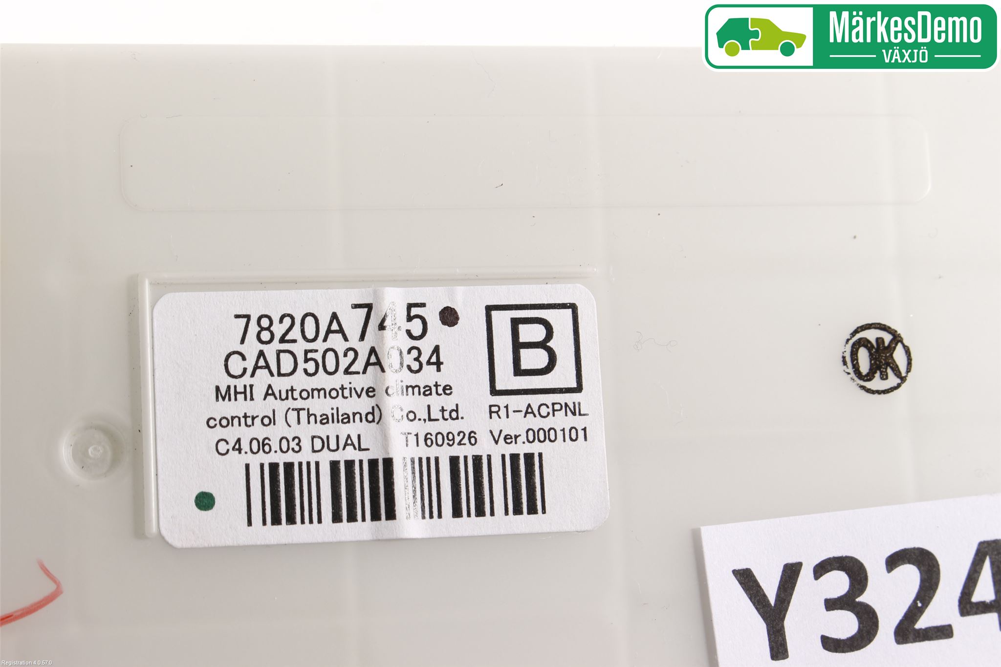 Mitsubishi L200 16-23 Varme Ac Betjening-Display