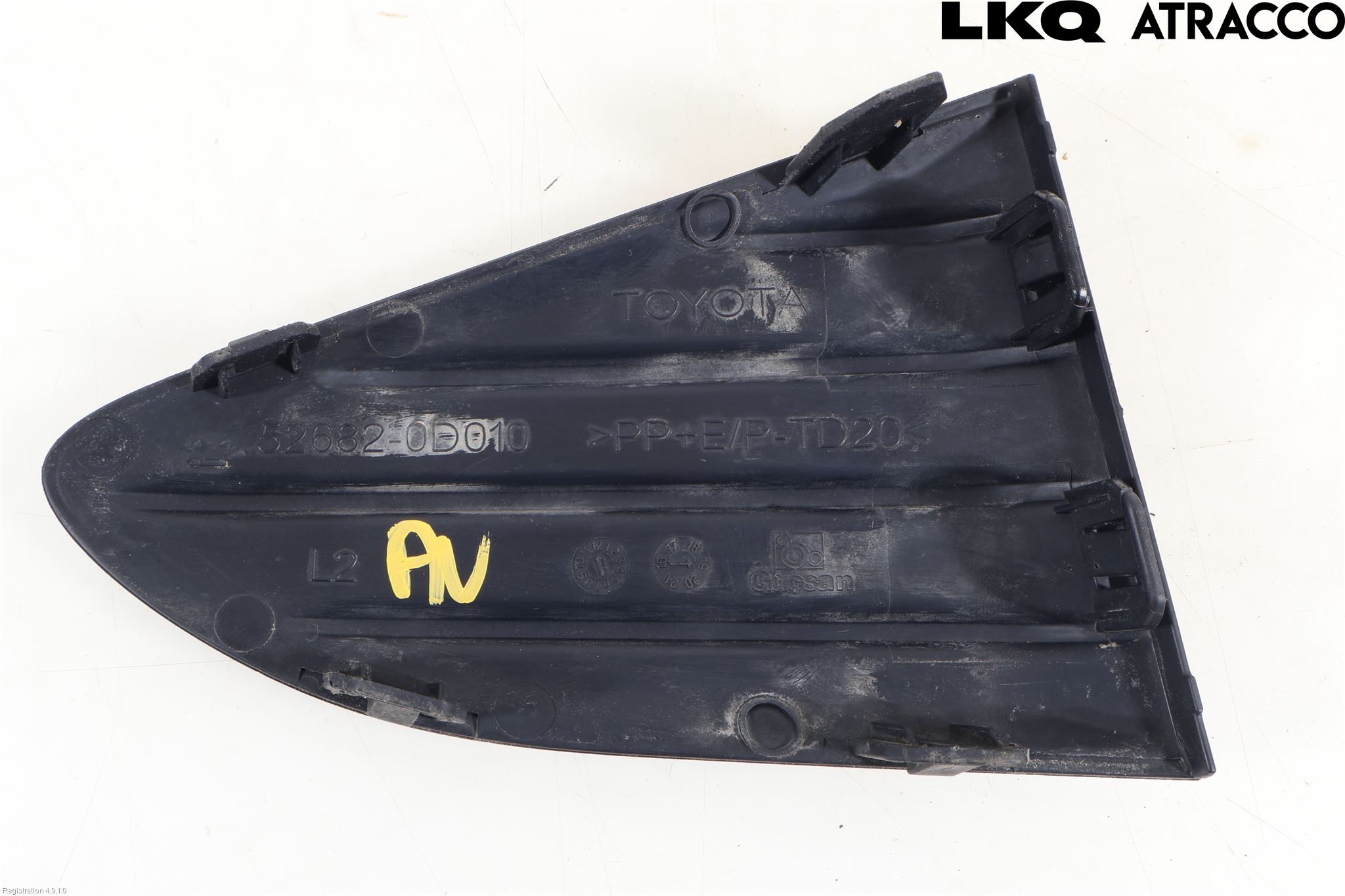 Toyota YARIS XP130 15-20 Støtfanger Bak Hjørne Venstre