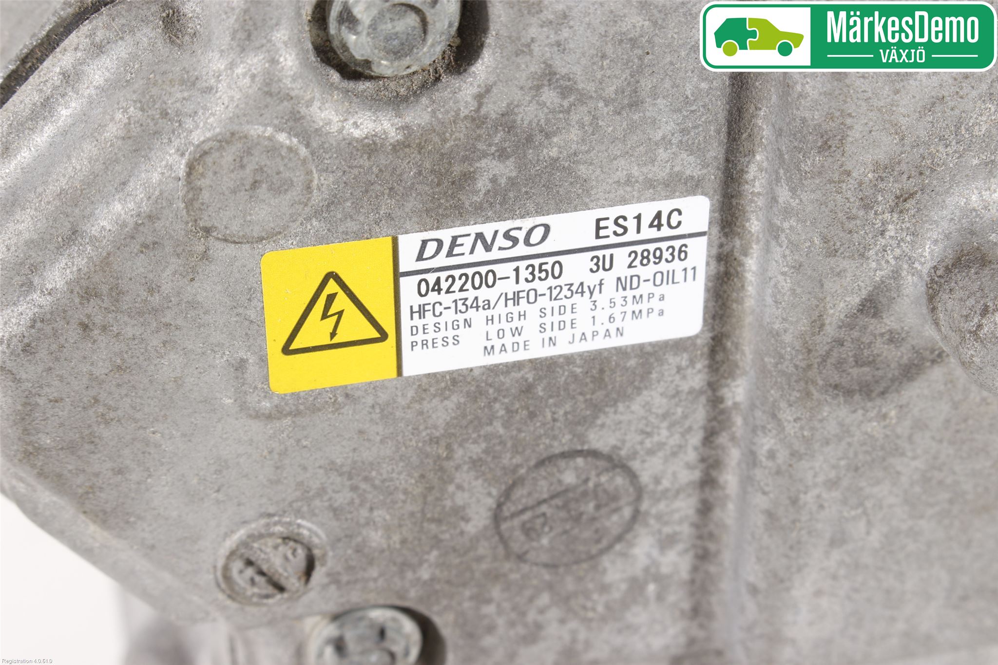 Toyota YARIS XP130 15-20 Varme Ac Kompressor