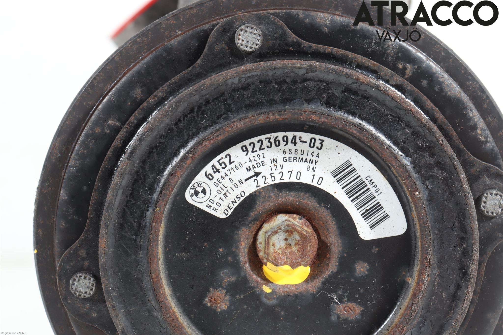 BMW 5 F10/F11/F18 09-17 Varme Ac Kompressor