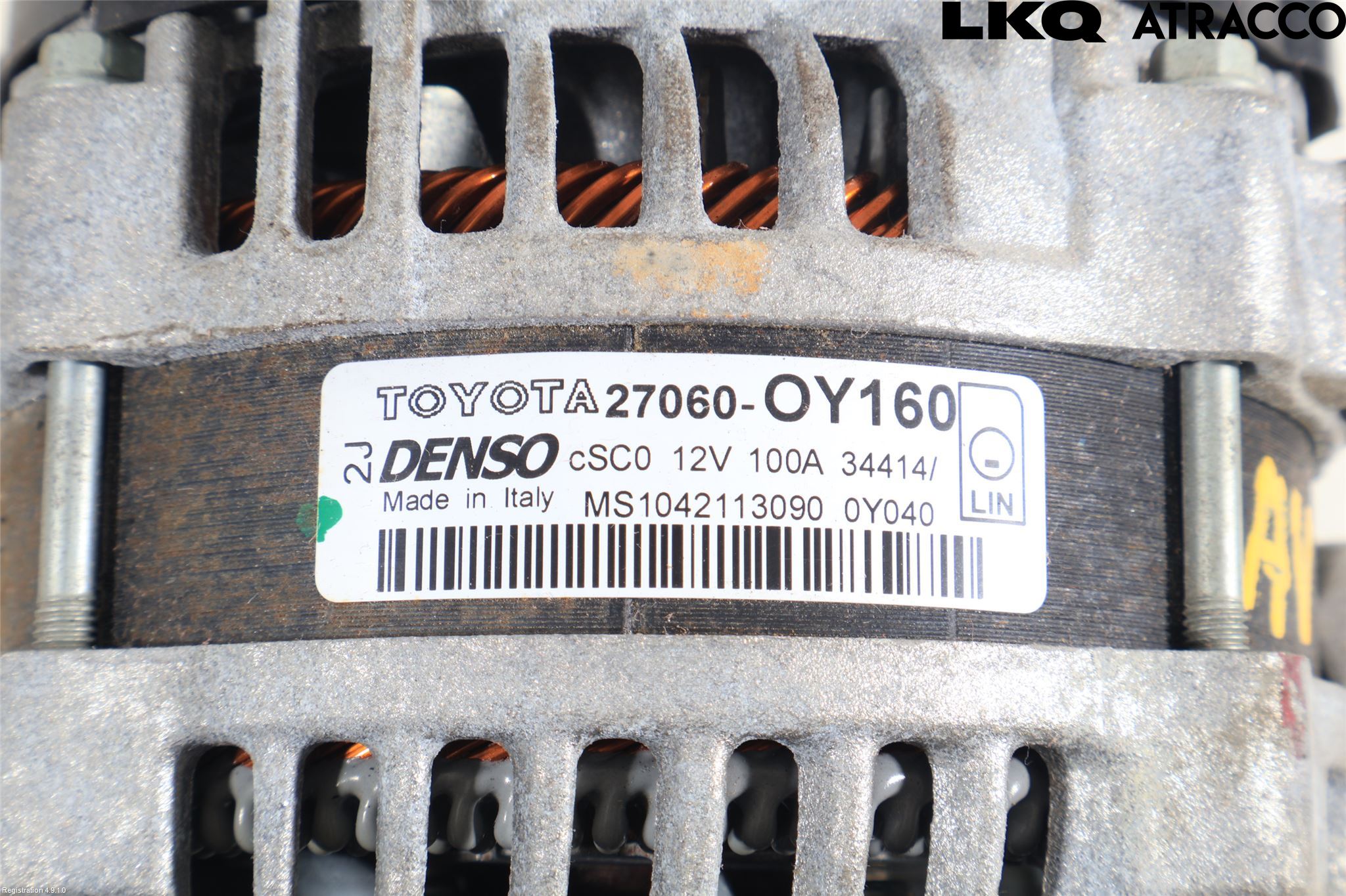 Toyota YARIS XP130 15-20 Dynamo