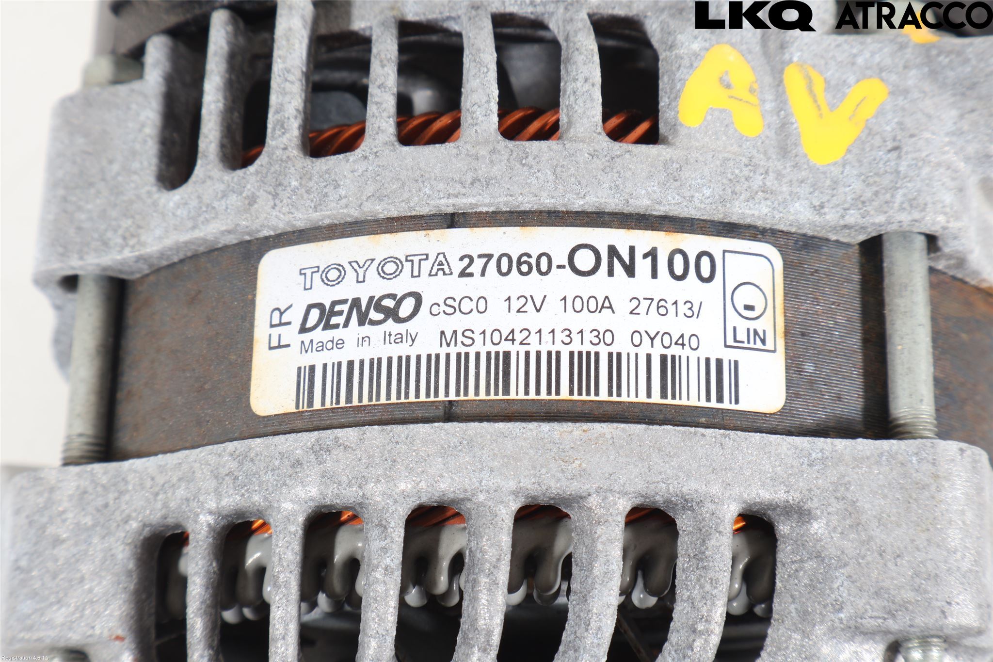 Toyota YARIS XP130 12-14 Dynamo