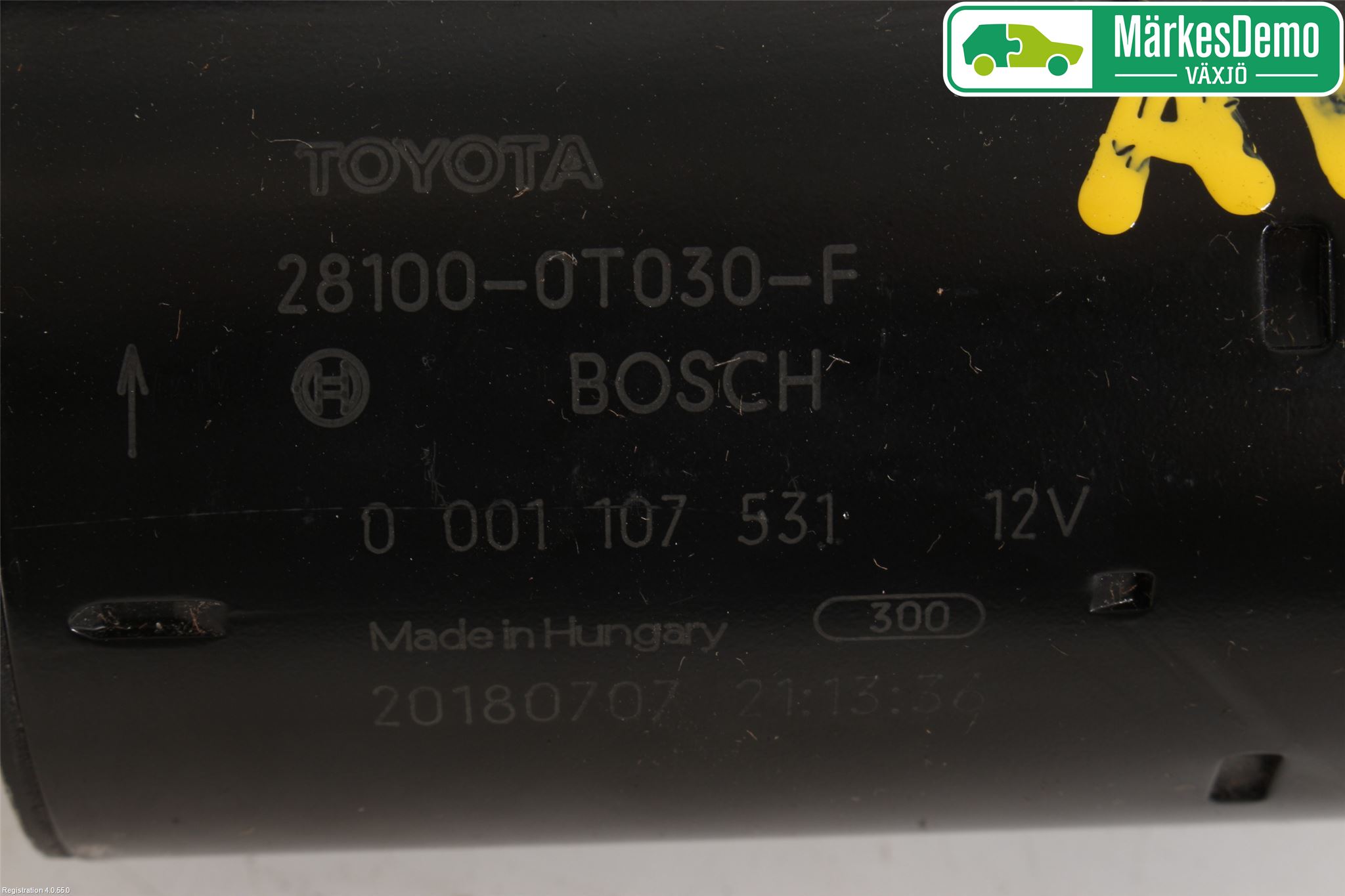 Toyota AURIS 13-19 Startmotor