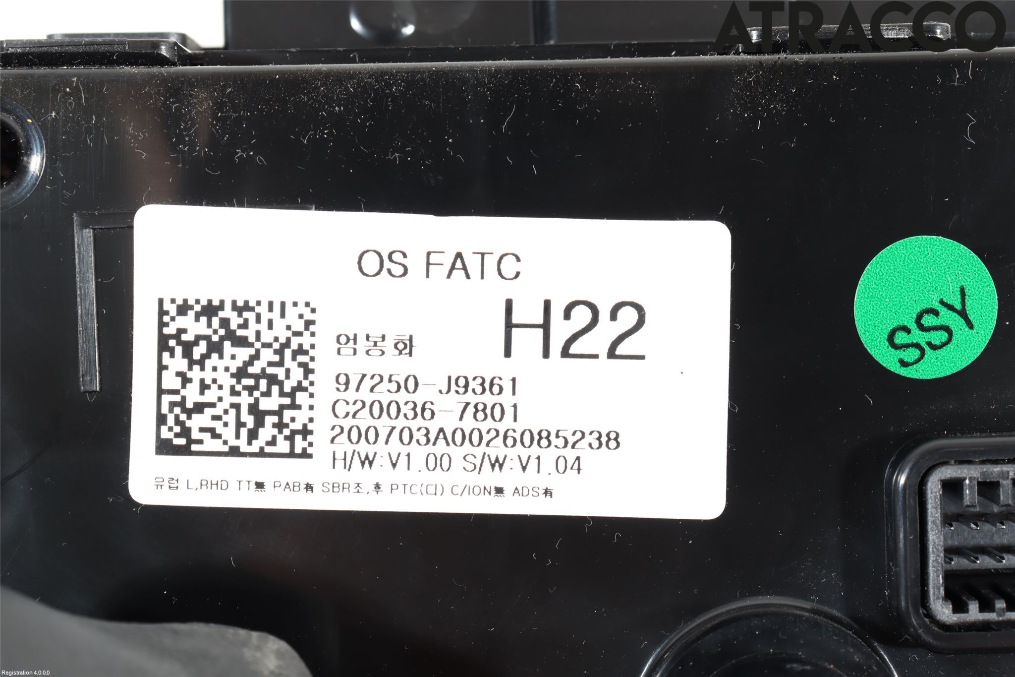 Hyundai KONA/ELECTRIC OS 18-23 Varme Ac Betjening-Display