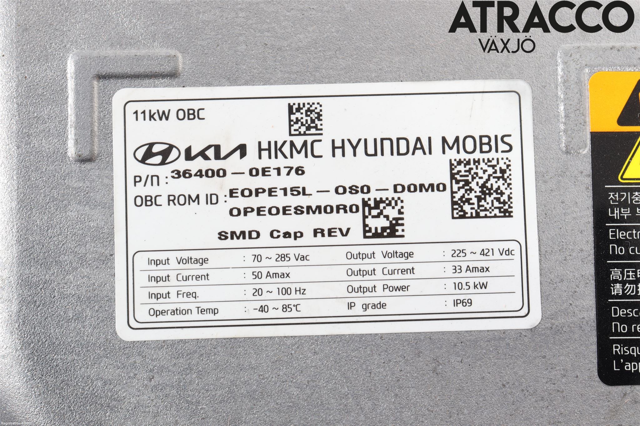 Hyundai KONA/ELECTRIC OS 18-23 Batterilader Hybrid
