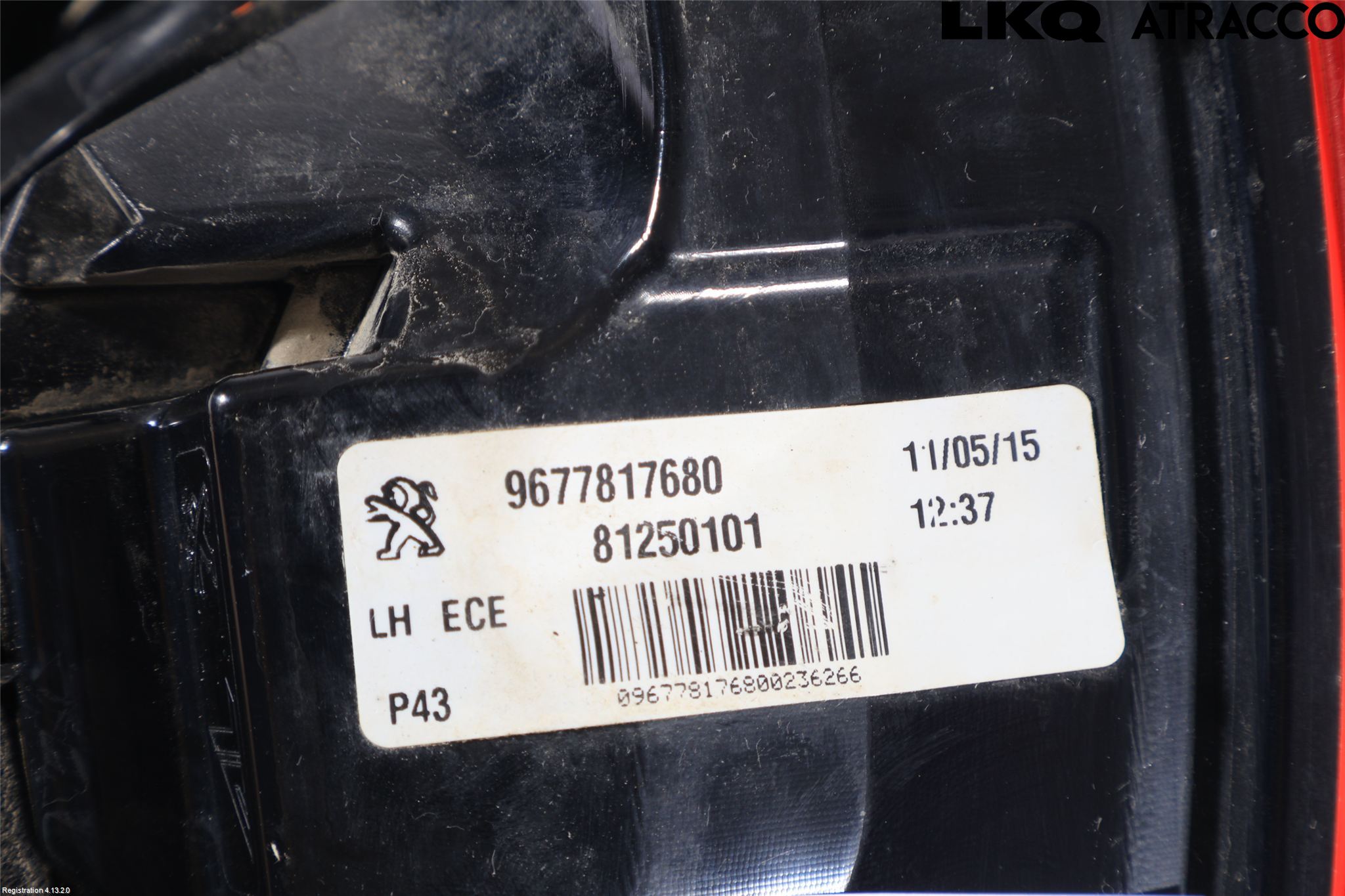 Peugeot 308 14-21 Baklykt Venstre