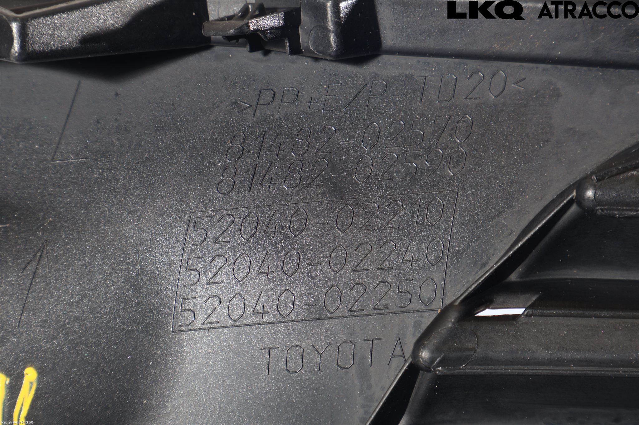 Toyota AURIS 13-19 Frontlykt Kurve-Tåkelys Ramme