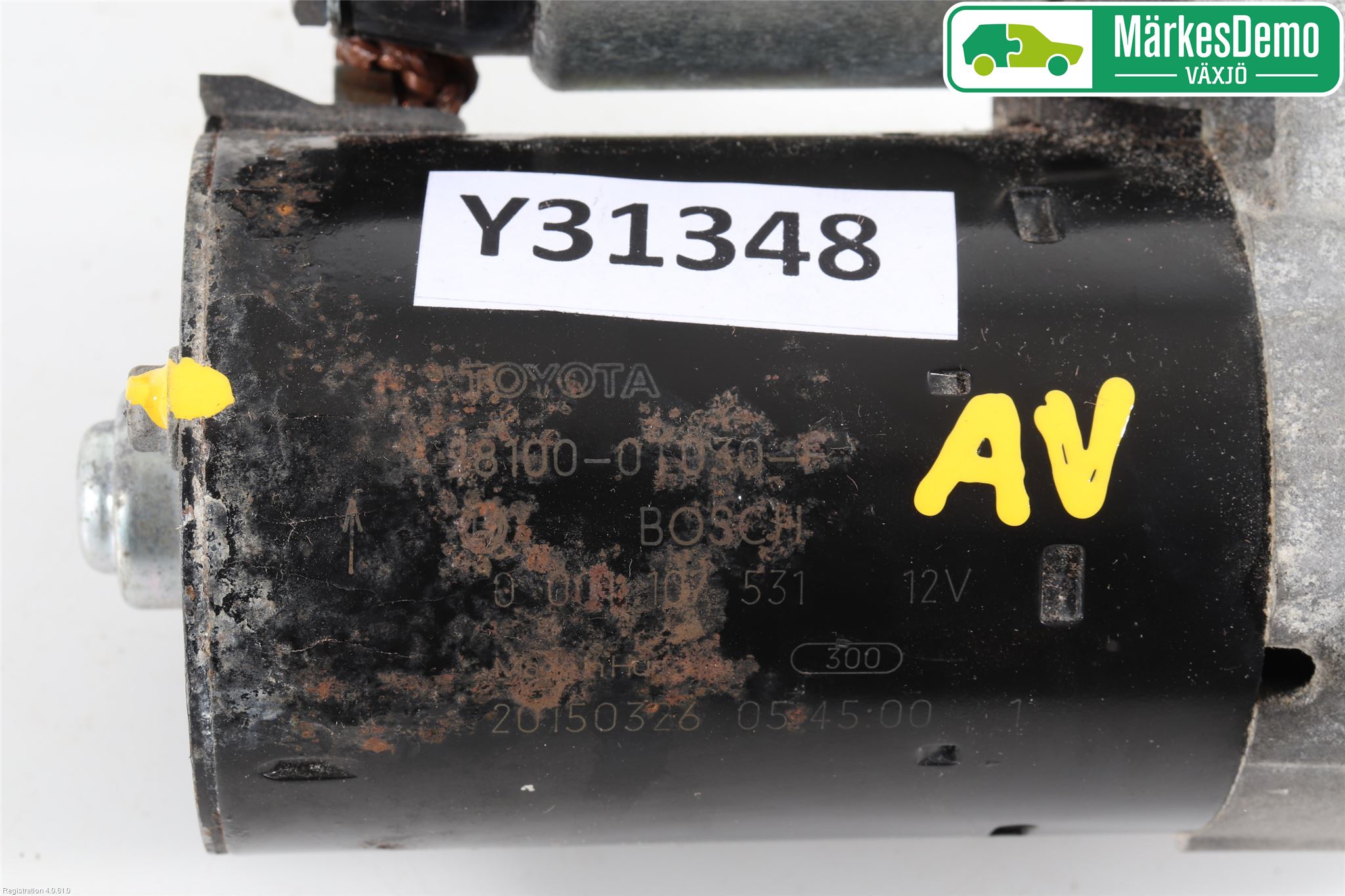 Toyota AURIS 13-19 Startmotor