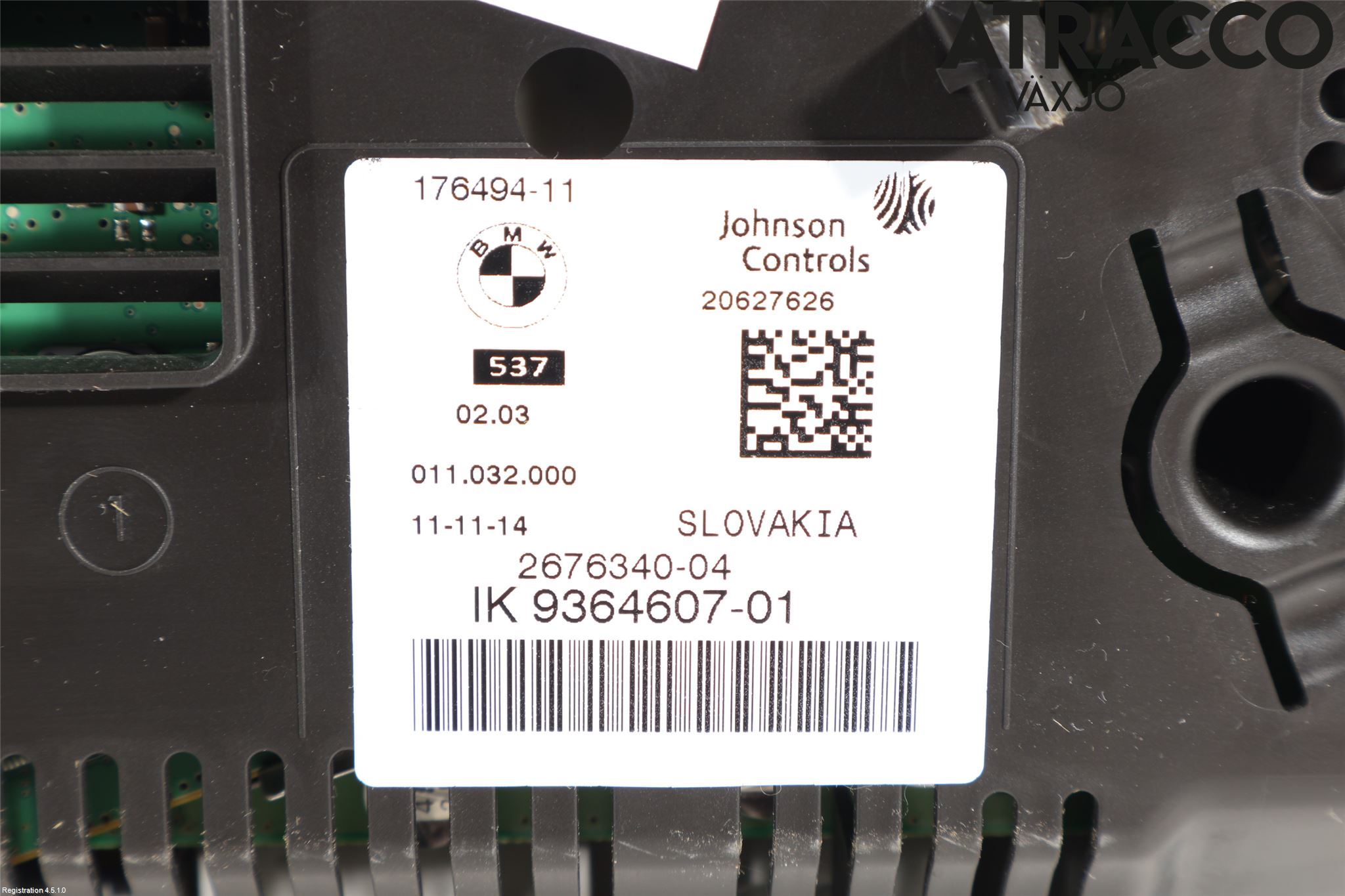 BMW 5 F10/F11/F18 09-17 Instr Kombinert