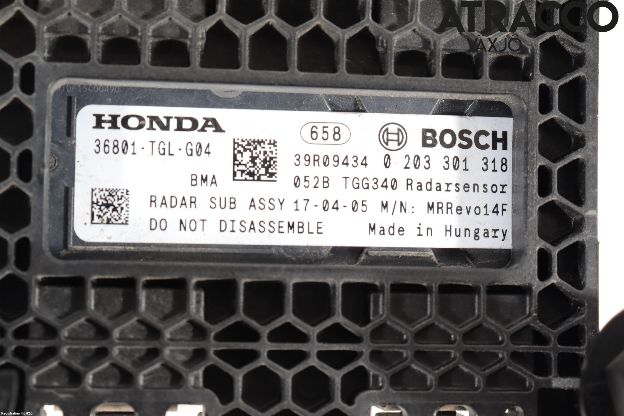 Honda CIVIC 17-22 Sensor Kollisjonsbeskyttelse