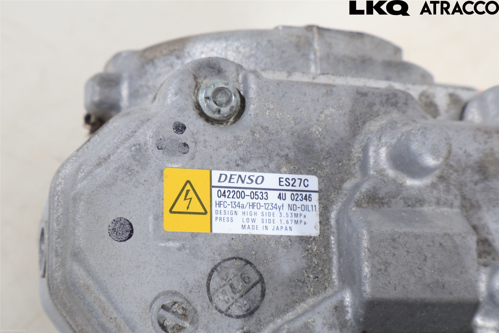 Lexus NX 300h 15-21 Varme Ac Kompressor