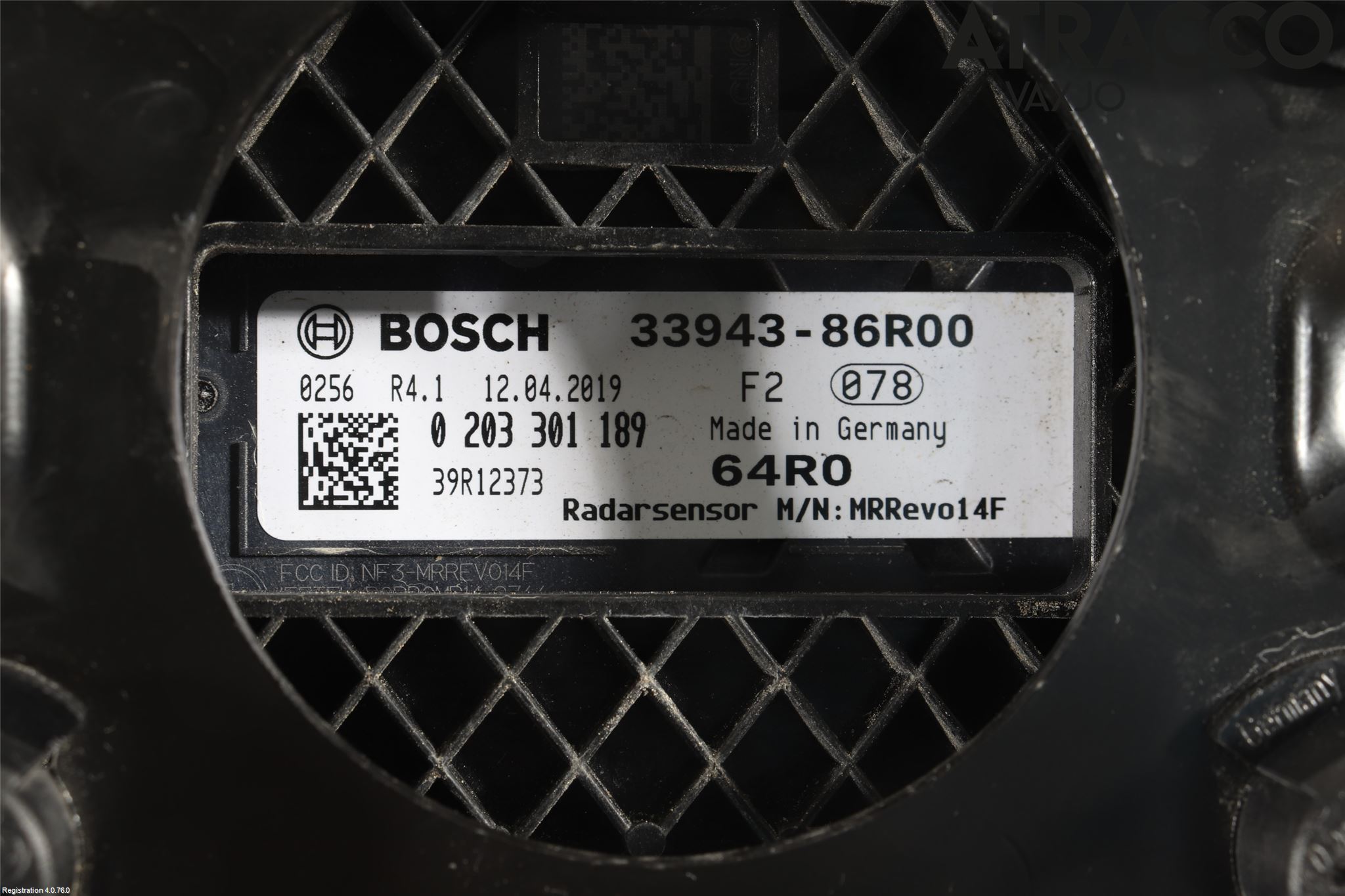 Suzuki VITARA 15- Sensor Kollisjonsbeskyttelse